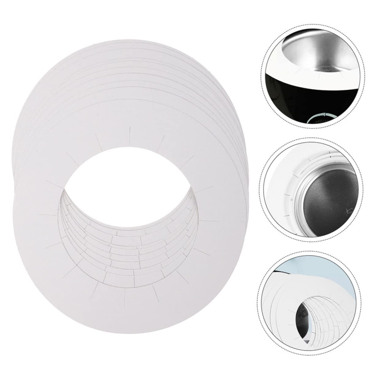 100 Pcs Waxing Liners for Hair Removal - Anti-Mat Wax Warmer Pads, Wax Melt Trays & Collar Protectors - Disposable White Paper Sheets for Salon & Home Use