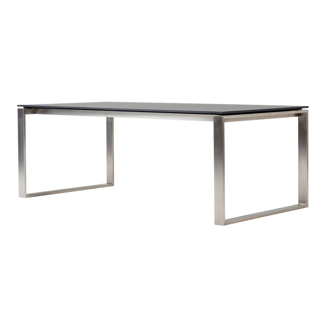 Extendable Edge Outdoor Dining Table - Weather-Resistant Patio Furniture for Garden, Deck, and Backyard Entertaining