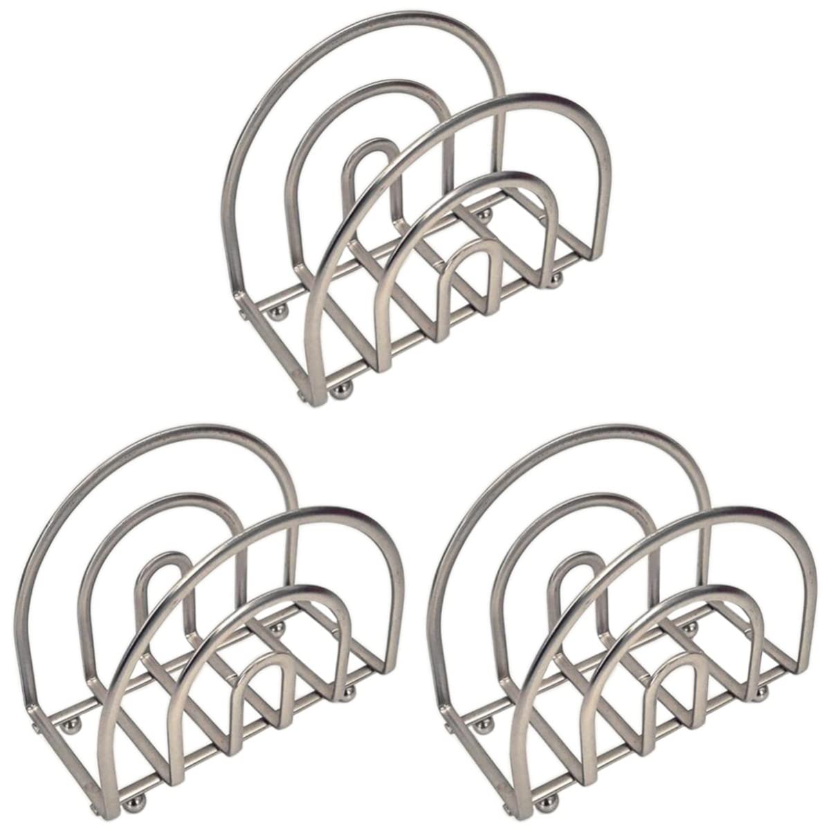 UPKOCH 3-Pack Iron Napkin Holder - Desktop Paper Towel Dispenser Stand, Freestanding Tissue Square Stand for Kitchen, Office, Restaurant & Dining Table Use