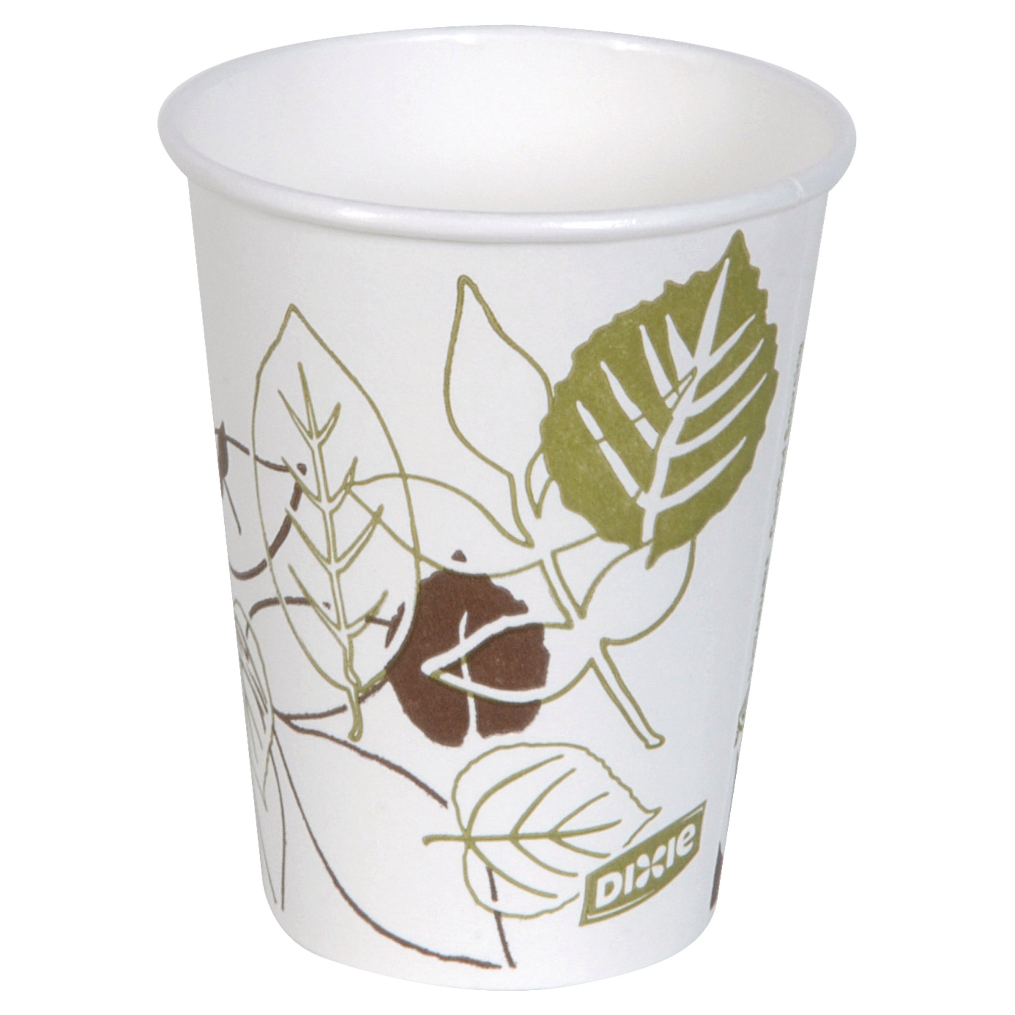 GP PRO Dixie 8 oz Disposable Paper Coffee Cups - 500 Count (20 Sleeves x 25 Cups) with Pathways Design - Perfect for Offices, Cafes, and Home Use - 2338WS