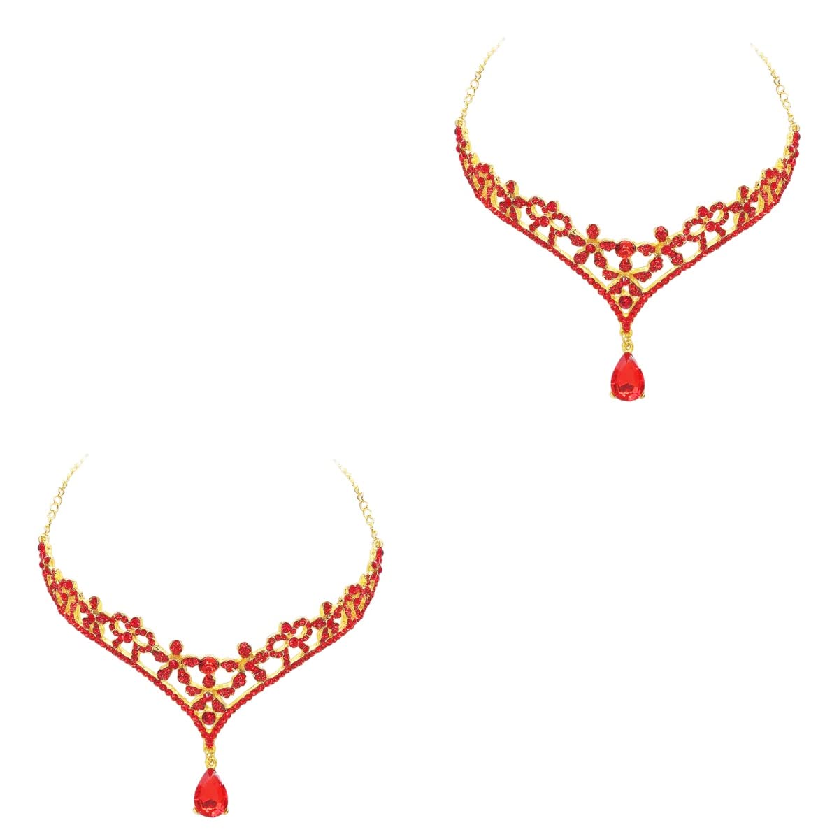 2 Pcs Wedding Forehead Chain Bridal Frontlet Headpiece - Elegant Forehead Jewelry for Bride, Bridesmaids & Boho Wedding - Perfect for Ceremonies, Photos & Special Occasions