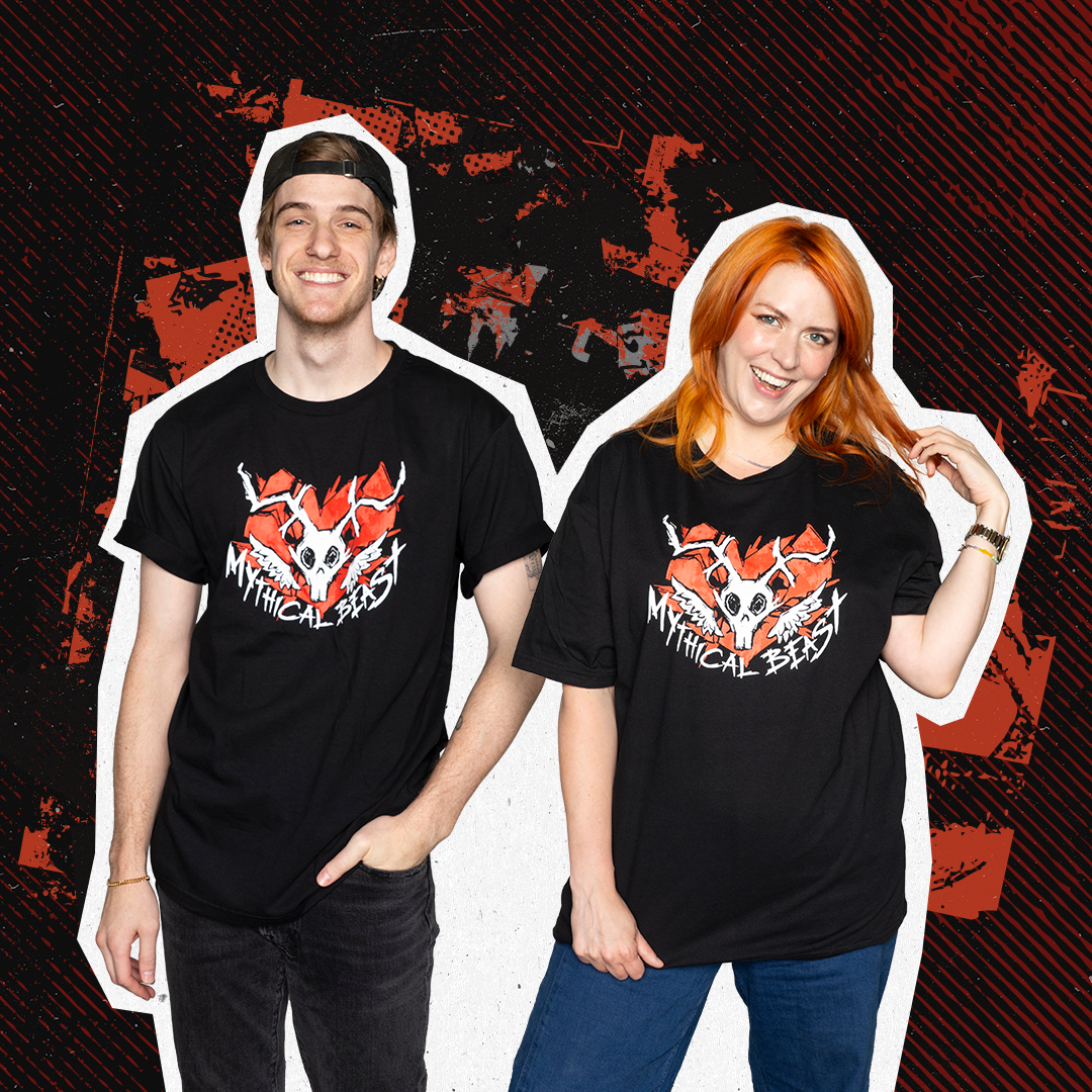Mythical Beast Emo T-Shirt for Men & Women - Trendy Graphic Tee for Casual Wear, Street Style & Emo Fashion