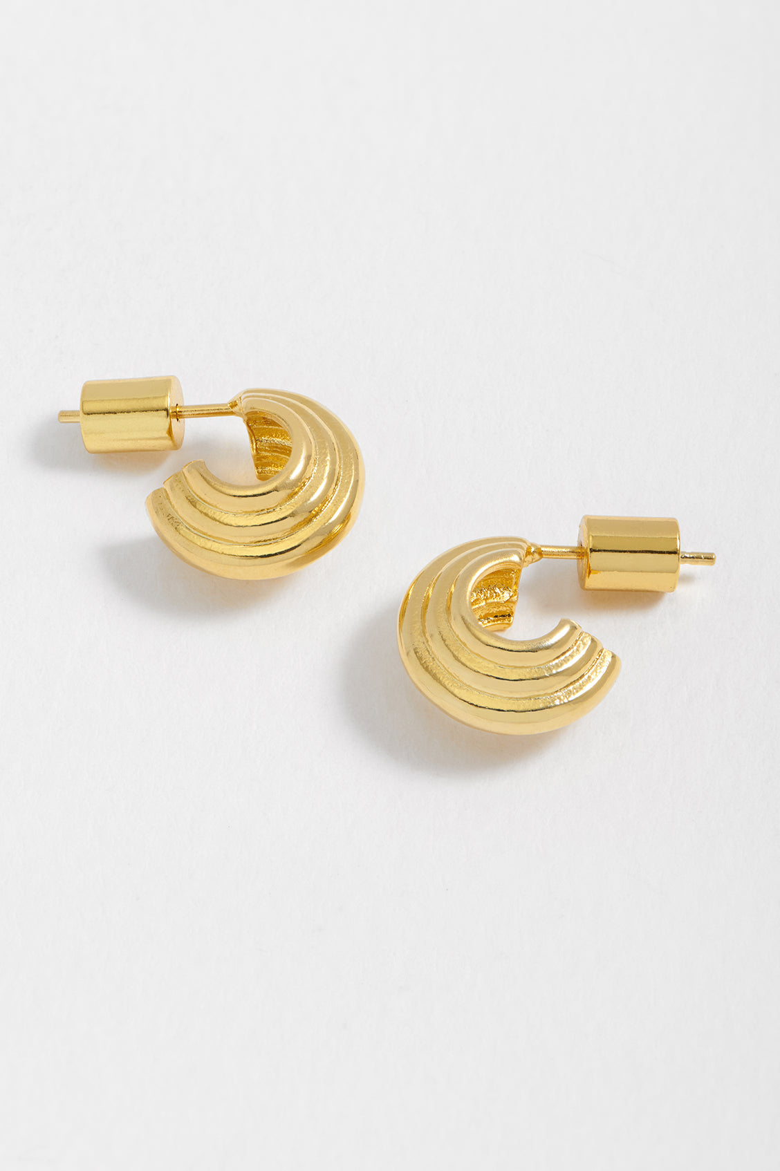 Stylish Ridged Mini Hoop Earrings for Women - Trendy Gold & Silver Small Hoop Earrings for Everyday Wear | Perfect for Office, Date Night & Casual Outfits
