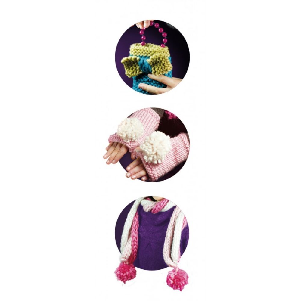 Be Teens DIY Knitting Kit for Beginners - Complete Crochet Starter Set with Yarn, Needles & Instructions - Perfect for Crafting Scarves, Hats & Home Decor Gifts