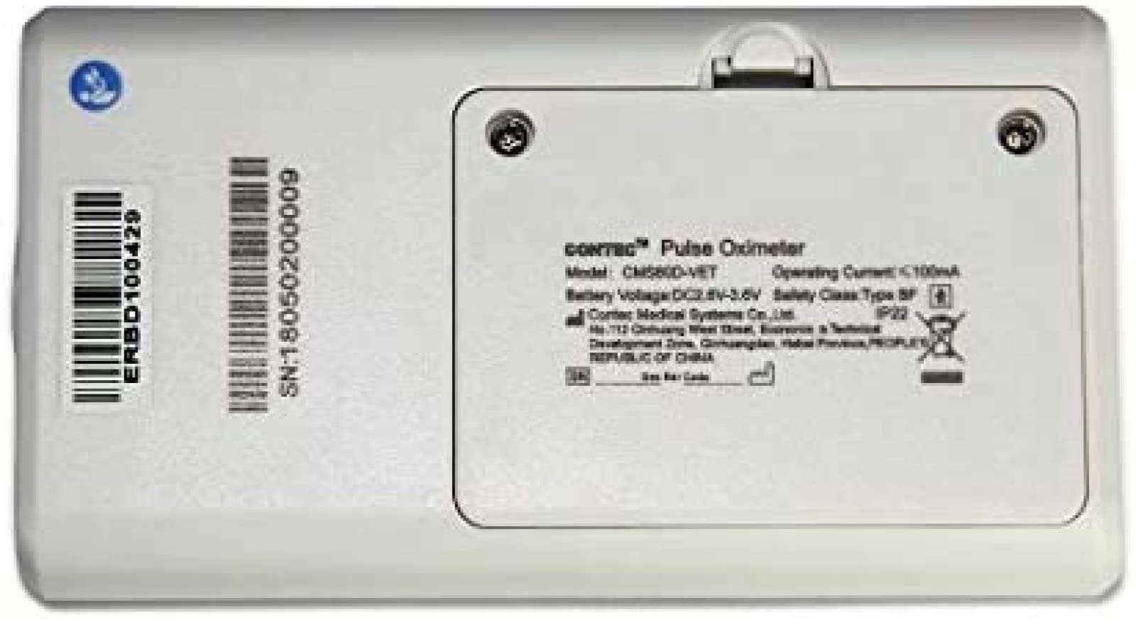 Rechargeable Veterinary Pulse Oximeter - Heart Rate & SPO2 Monitor with Ear/Tongue Sensor for Pets - Home & Hospital Use for Dogs, Cats, and Small Animals