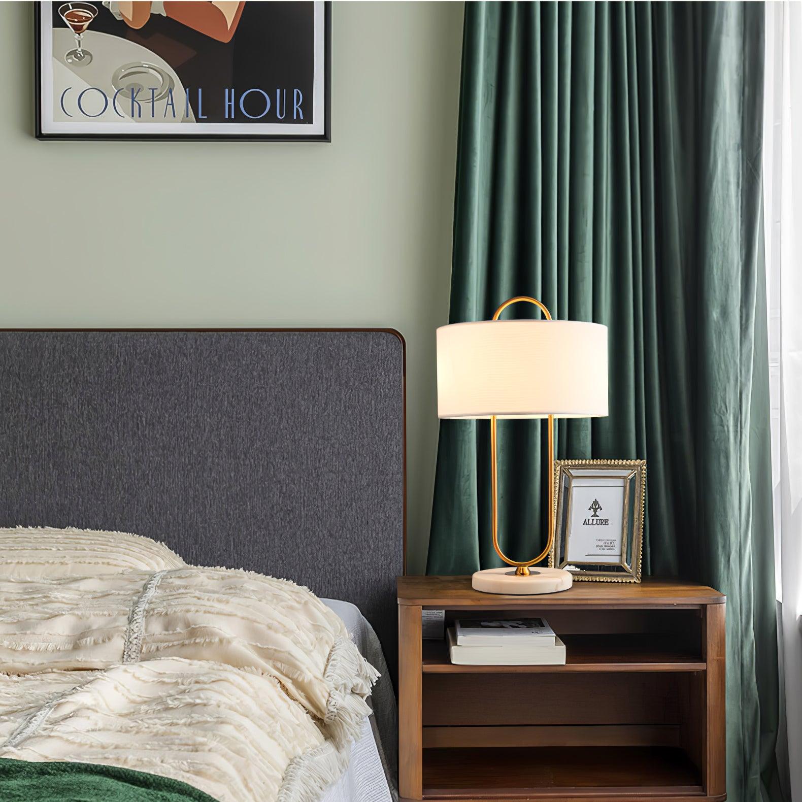 Warner Table Lamp - Modern LED Bedside Lamp with USB Port, Adjustable Brightness for Bedroom, Living Room, and Office | Perfect for Reading, Working, and Relaxing