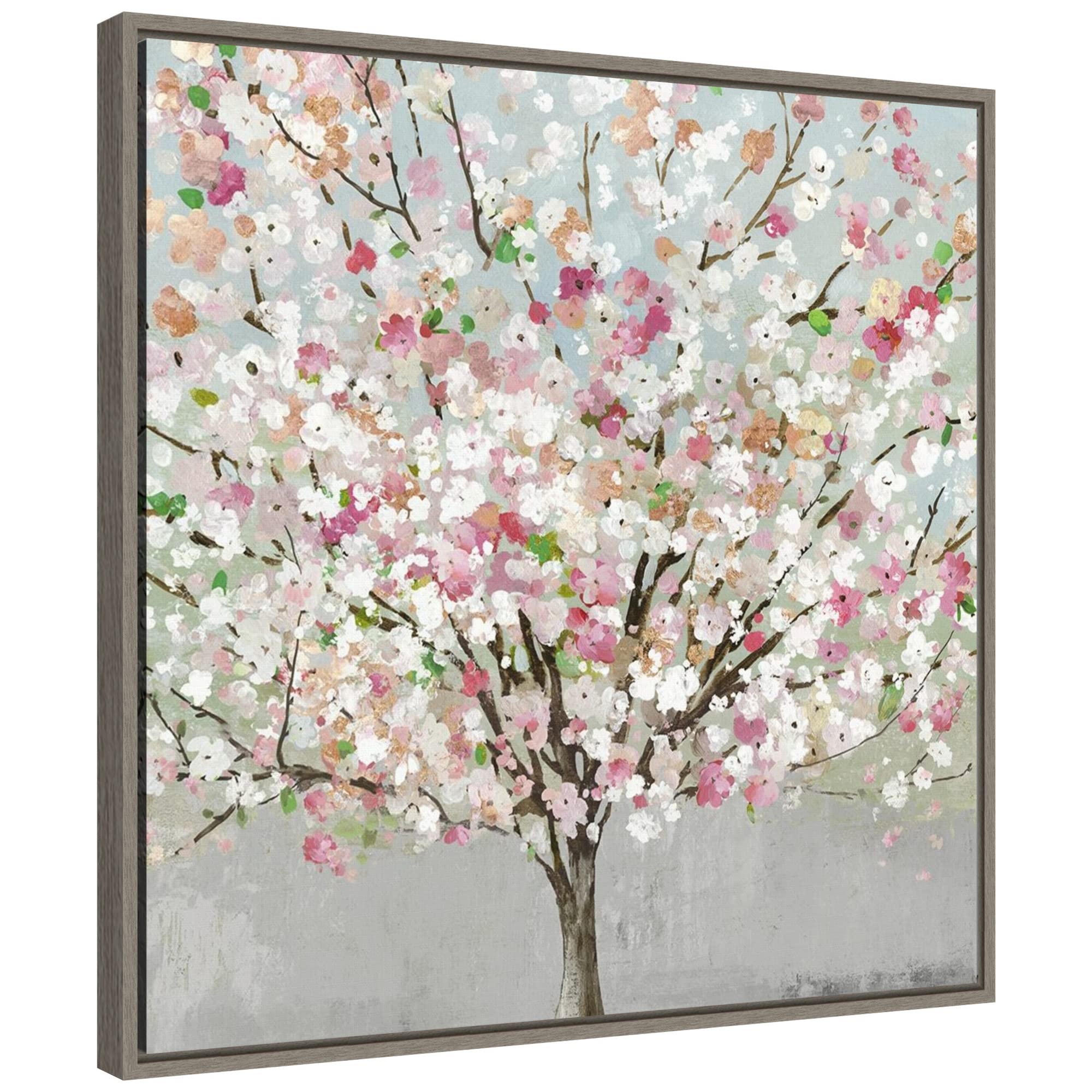 Amanti Art Framed Canvas Wall Art 22x22 - Spring Love Landscape Painting by Allison Pearce, Rustic Farmhouse Decor for Living Room, Bedroom & Bathroom | Perfect for Home Decor, Housewarming Gifts & Interior Design