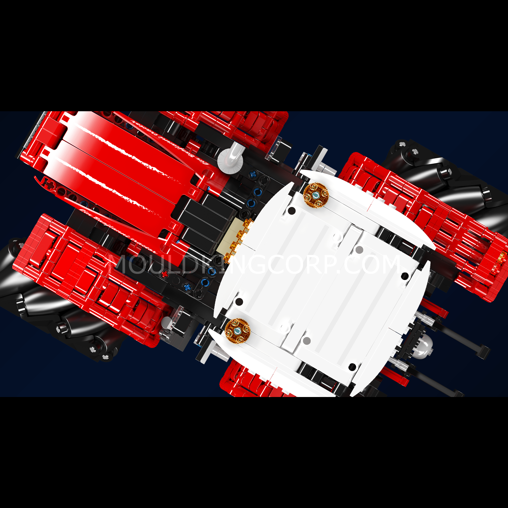 Mould King 18037 Mecanum Wheel Remote Control Tractor Building Kit - 1,392 Piece STEM Construction Toy for Kids & Adults | DIY Engineering Project, Robot Car, Off-Road Vehicle Play