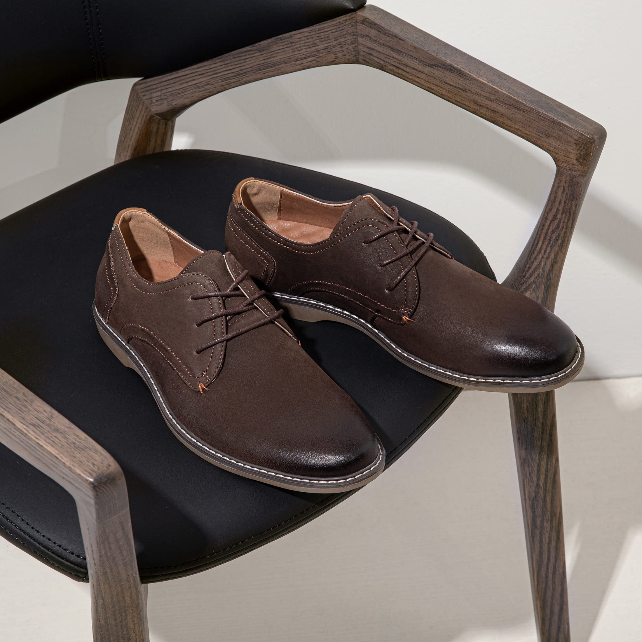Jousen Men's Suede Casual Dress Shoes - Classic Business Loafers for Office, Wedding & Formal Events | Comfortable & Stylish Men's Footwear