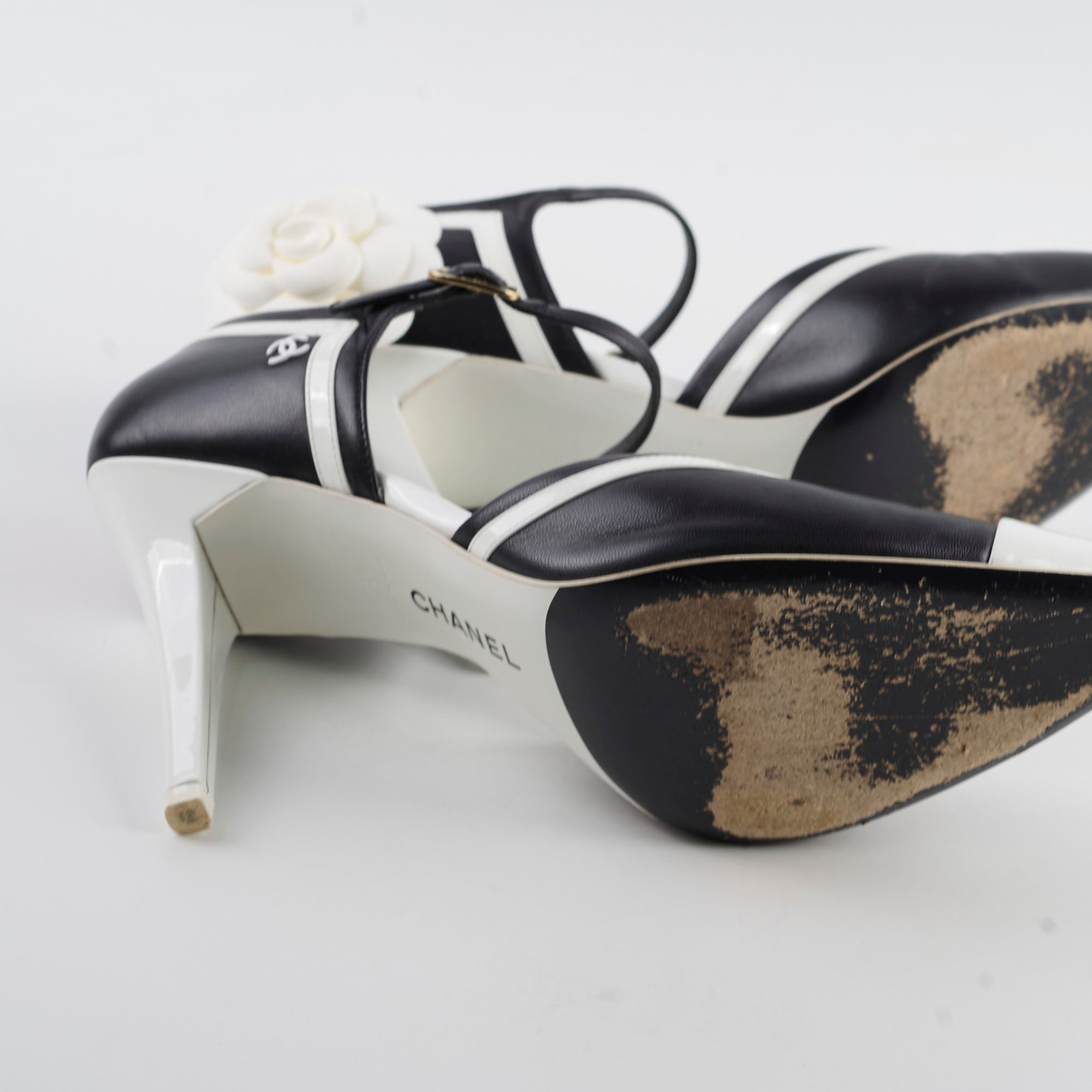 Chanel Black and White Pumps for Women - Size 41 | Classic Designer High Heels for Office, Party & Special Occasions