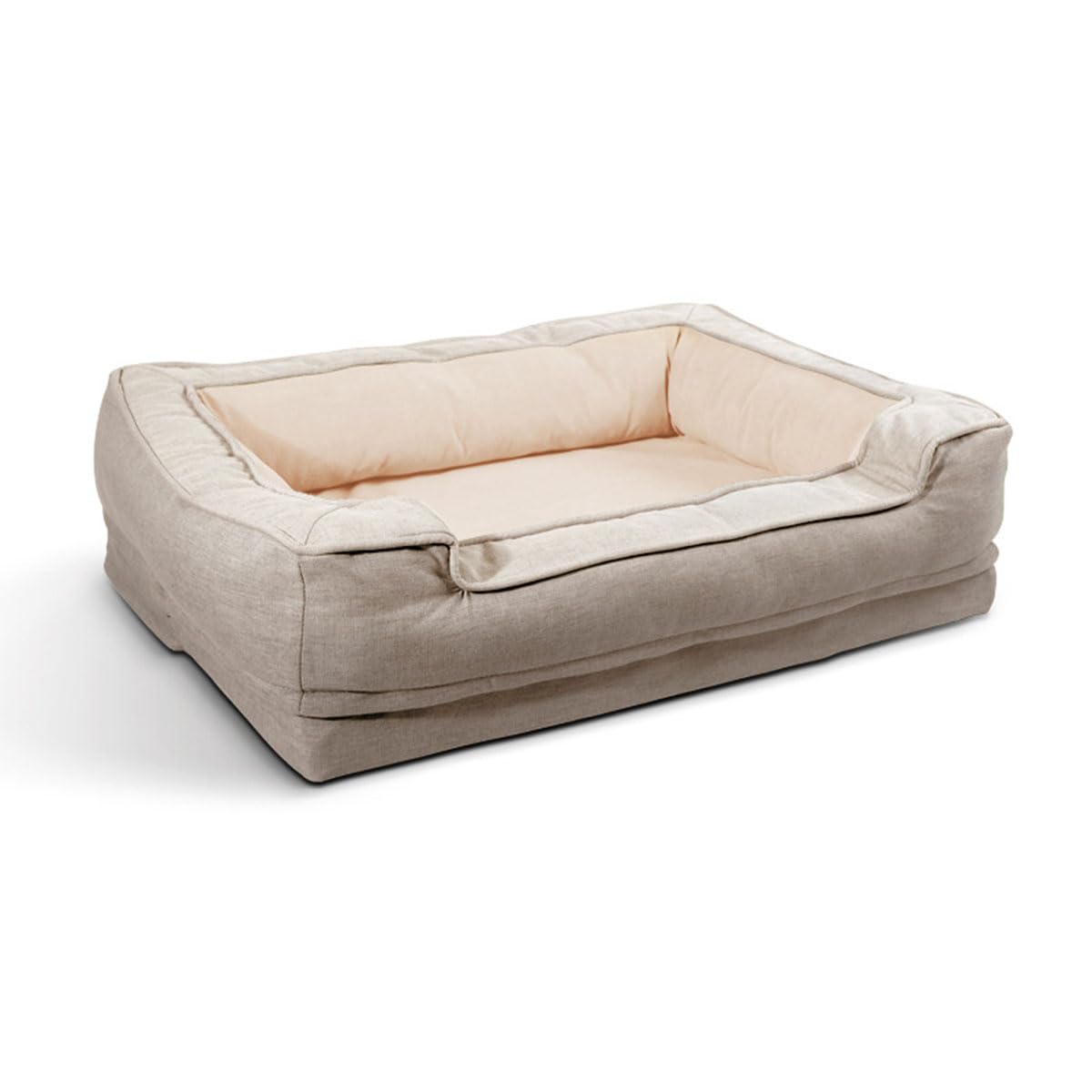 Orthopedic Dog Bed for Large Dogs - Washable Memory Foam Pet Mattress with Removable Cover & Non-Slip Bottom (39×28×7in, Khaki) - Perfect for Joint Pain Relief & Comfortable Sleeping in Living Room, Bedroom or Kennel