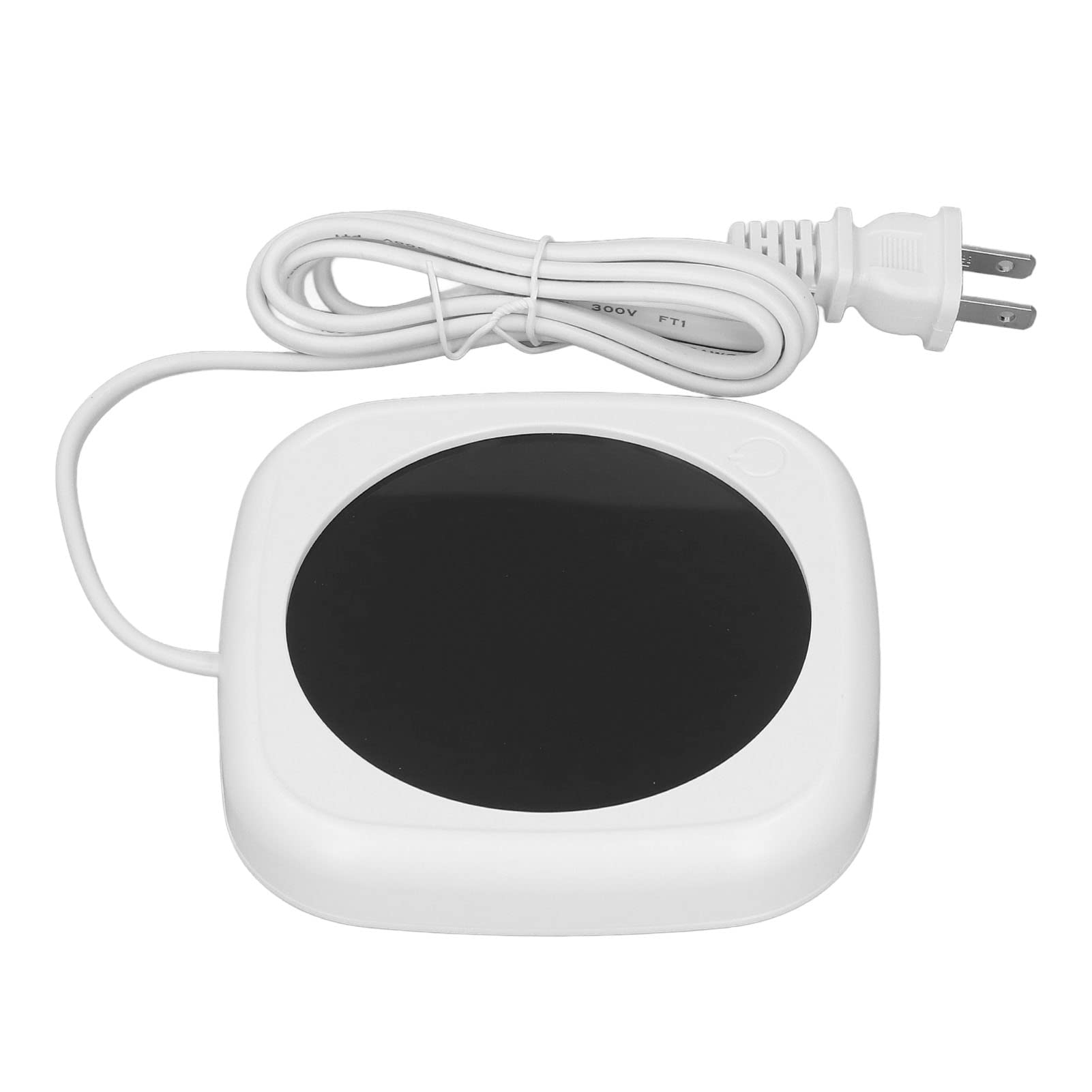 Coffee Mug Warmer - Safe Low Power Consumption Beverage Heater with Auto Shutoff | Compact Electric Tea Warmer for Nightstands, Office & Home Use (White) - Perfect for Keeping Coffee, Tea & Drinks Warm at Work or in Bed