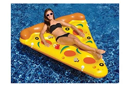 Swimline Pool Pizza Slice & Giant Inflatable Pineapple Float Bundle - Fun Summer Pool Party Floats for Adults & Kids - Perfect for Backyard Pools, Beach Vacations & Water Activities