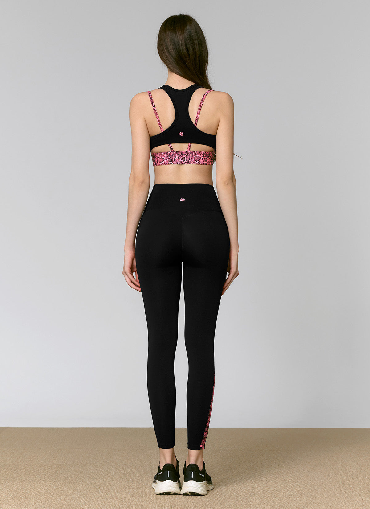 Black Label Power Rise Python Color Block Leggings - High Waisted Workout Leggings for Women | Yoga, Running, Gym & Casual Wear