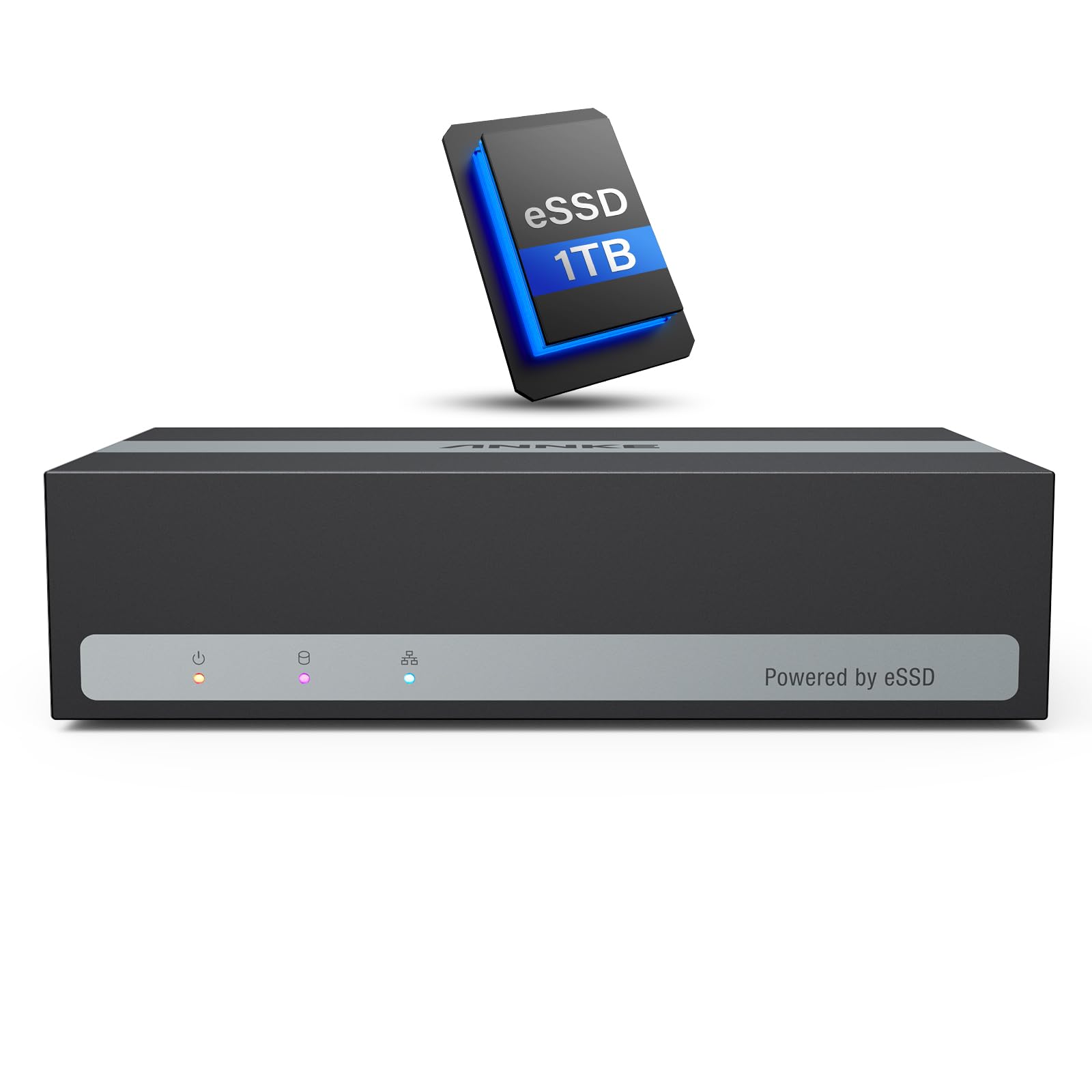 ANNKE 8 Channel 3K Lite Security DVR with 1TB HDD | H.265+ Hybrid 5-in-1 Surveillance System | Human & Vehicle Detection | Supports 8CH Analog & 2 IP Cameras | 24/7 Home & Business Security Monitoring for Indoor/Outdoor Protection