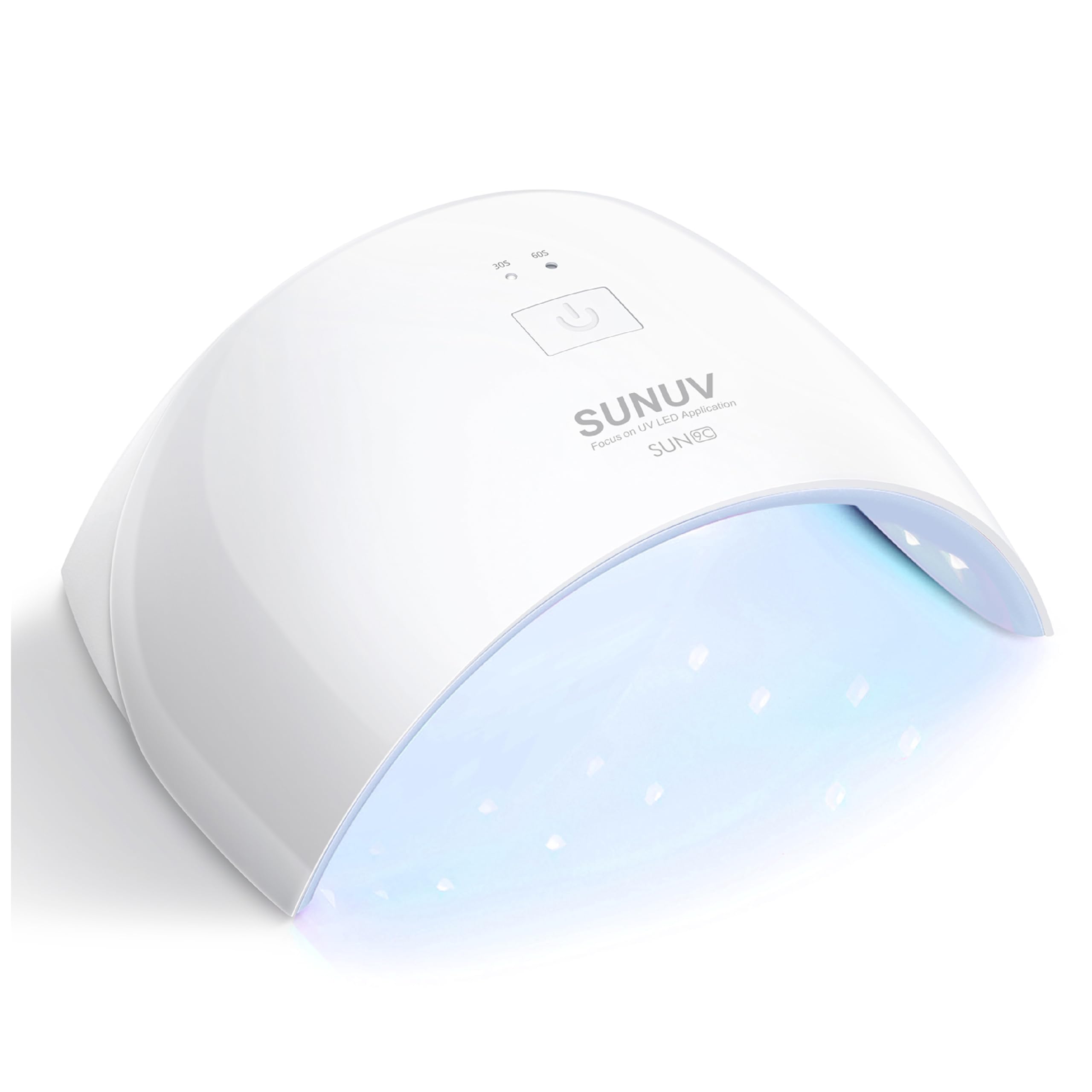 SUNUV UV LED Nail Lamp with Sensor & 2 Timer Settings - Professional Gel Nail Polish Dryer for Women | Perfect for Home Manicures, Nail Salons & DIY Gel Nail Art (SUN9C Blue)