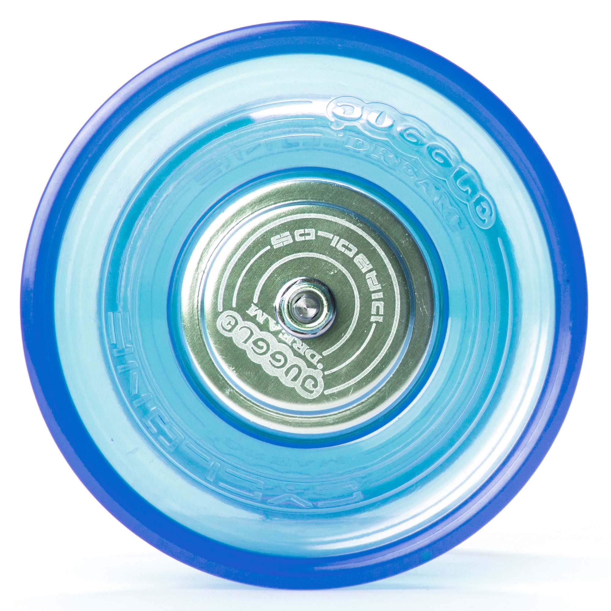 Diabolo Cyclone 'Quartz' (Blue) - Professional Triple Bearing Medium Diabolo with Aluminum Sticks & Ultra-Spin 10m String - Perfect for Juggling Performances, Circus Training, and Outdoor Play - Includes Carry Bag