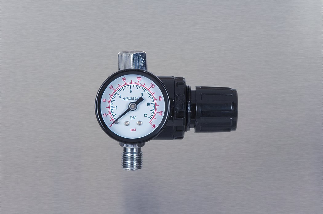 Locking Air Regulator and Gauge - Precision Pressure Control for Pneumatic Tools, HVAC Systems & Industrial Applications