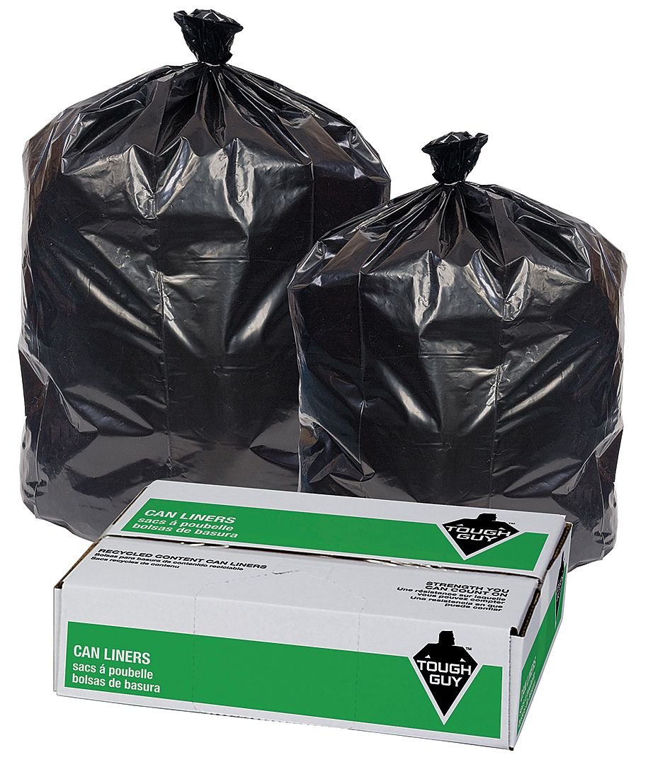 Heavy Duty 45 Gallon Trash Bags - 2.0 Mil Thick - 100 Count - Extra Strong Large Garbage Bags for Home, Office & Commercial Use