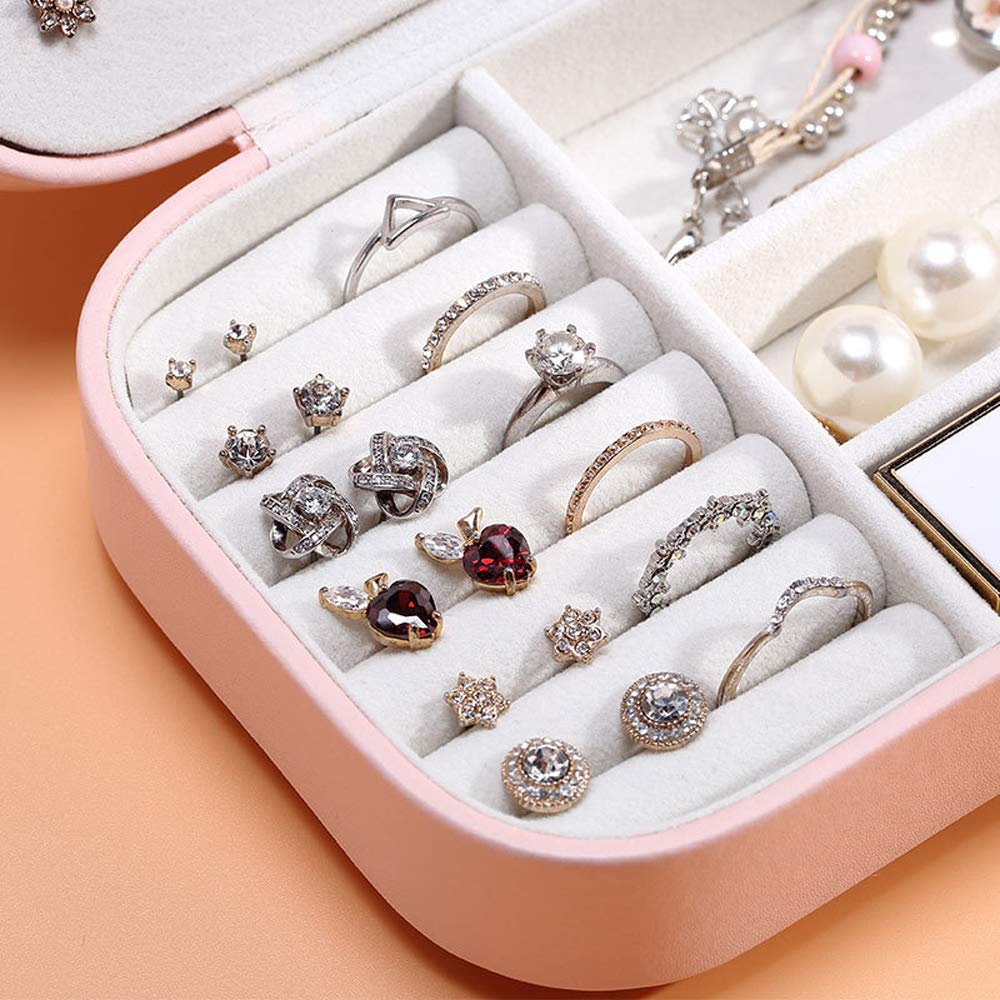 CREATOR Jewelry Box - Premium Small Jewelry Storage Organizer for Necklaces, Earrings & Rings | Travel Jewelry Case for Women & Girls | Perfect for Travel, Gifts & Home Decor
