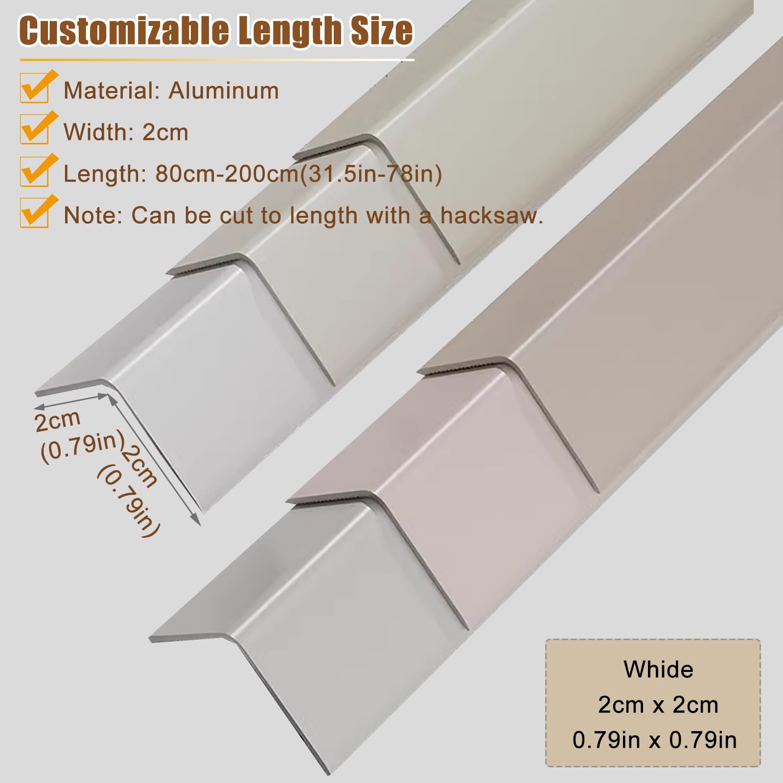 Heavy Duty Drywall Corner Guards - 74.8 Inch Rubber Wall Protectors for Garage & Home with Strong Double-Sided Tape (Beige) | Perfect for High-Traffic Areas, Doorways & Furniture Protection