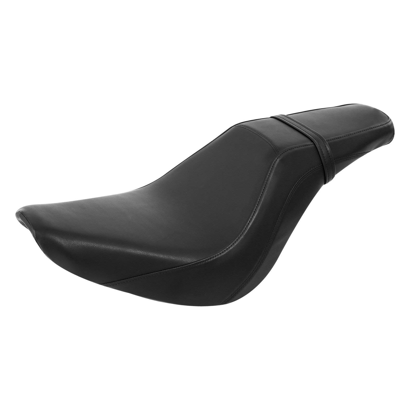 Harley Davidson FLHC FLSL FXBB Motorcycle Seat - C.C. Rider Driver & Passenger Pillion Seat for Heritage Classic, Softail Slim, Street Bob (2018-2022) | Comfort Upgrade for Long Rides & City Commuting