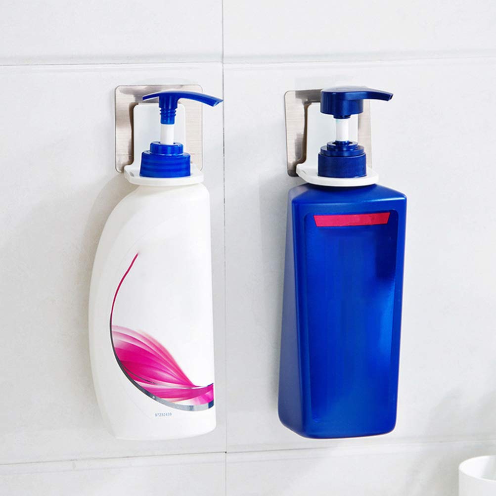 DOITOOL 10-Pack Shower Gel Holder Wall Mounted, Shampoo Soap Dispenser Shelf with Suction Hooks for Bathroom Organization - Perfect for Showers, Sinks, and Kitchen Use