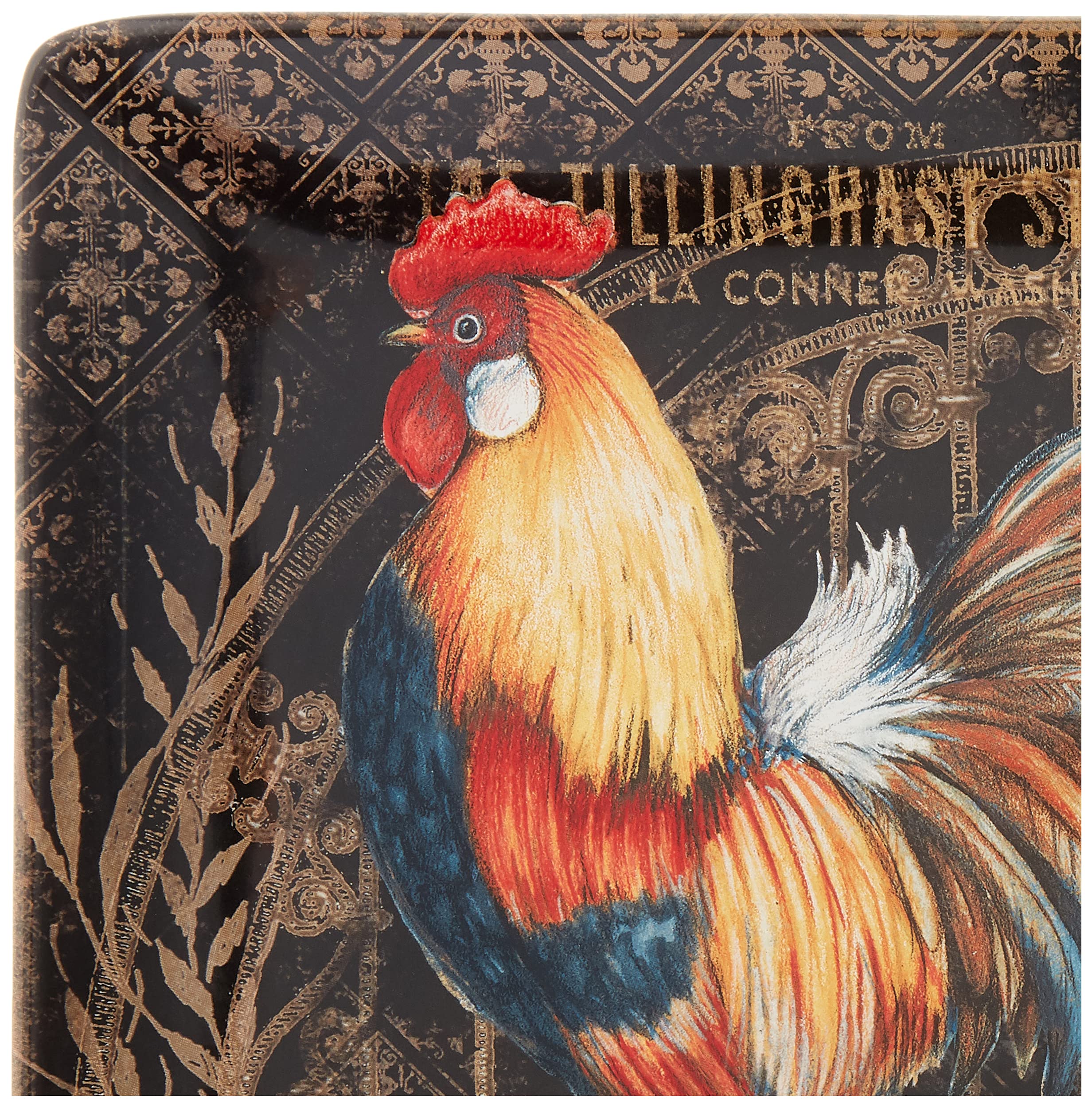 Certified International Gilded Rooster 10.5