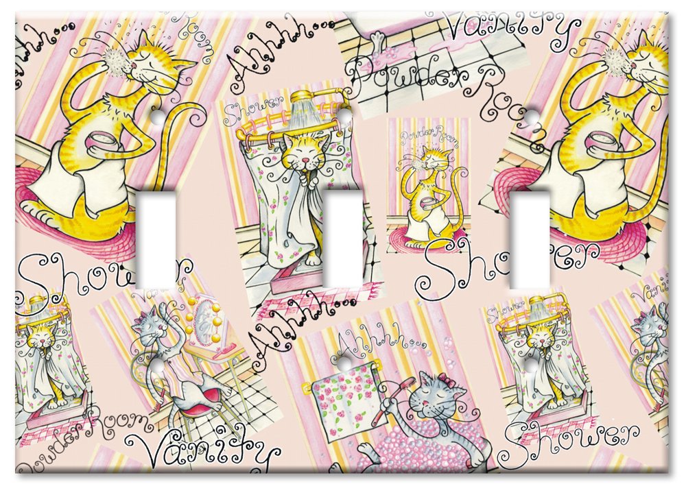 Van Gogh Art Switch Plates - Decorative Triple Toggle Wall Plate Cover - Perfect for Living Room, Bedroom & Office Decor
