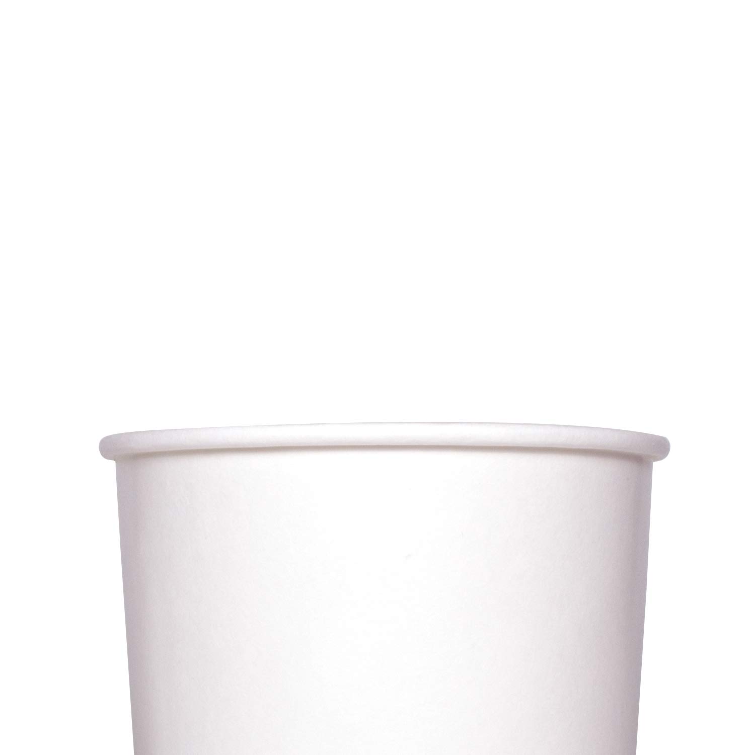 Eco-Friendly 32oz (500 ct) Disposable Paper Soup Bowls - Plastic-Free Party Supplies for Hot & Cold Foods, 115mm Rim - White (FP-GFC32W) | Perfect for Catering, Picnics, Parties & Takeout Meals