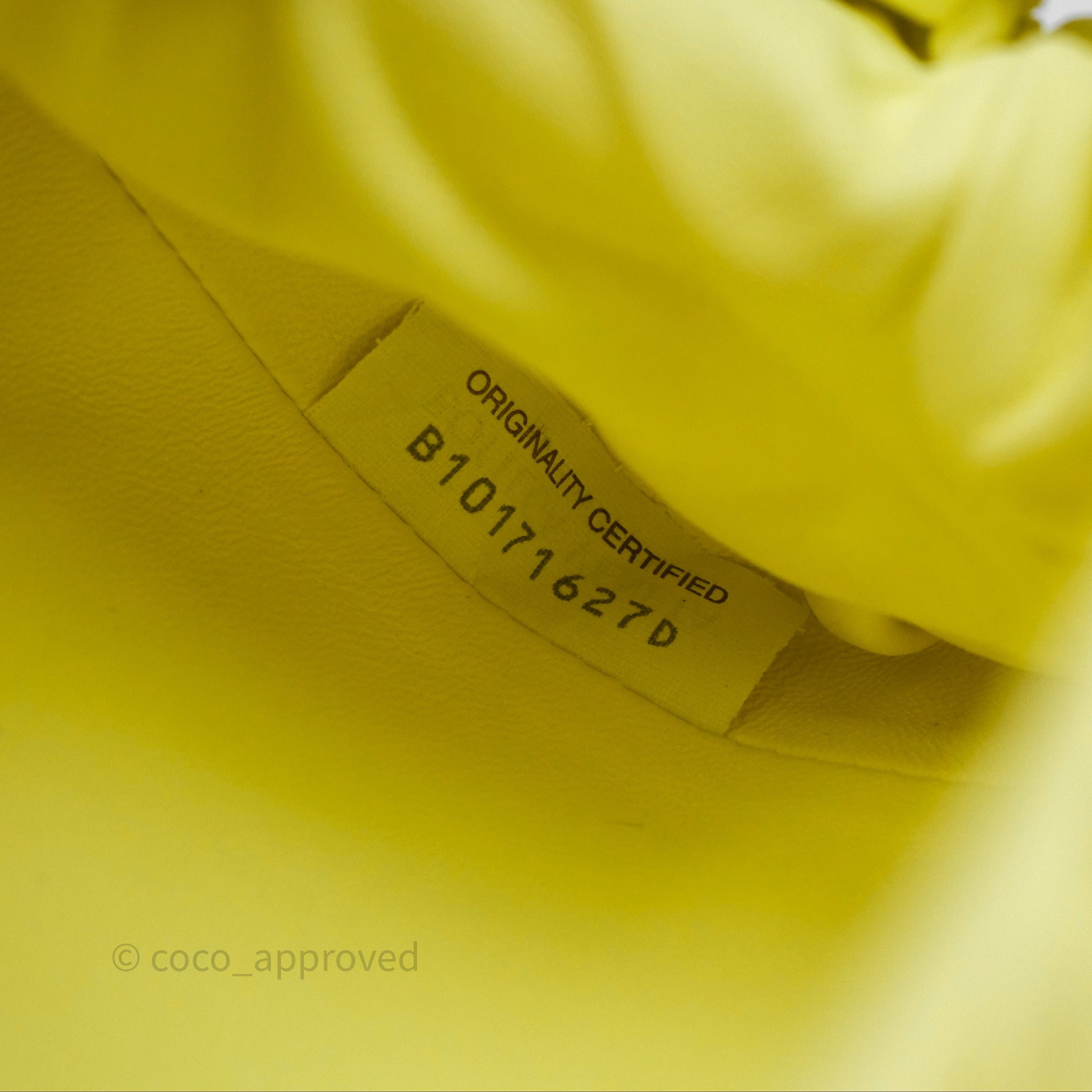 Bottega Veneta Mini Pouch Bag in Yellow Nappa Leather with Intrecciato Weave - Perfect for Evening Events & Luxury Gift Giving