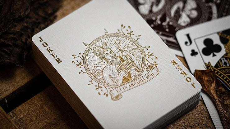 Premium Arcadia Signature Edition Playing Cards - Elegant Brown Deck for Poker, Magic Tricks & Card Games | Ideal for Collectors & Game Nights
