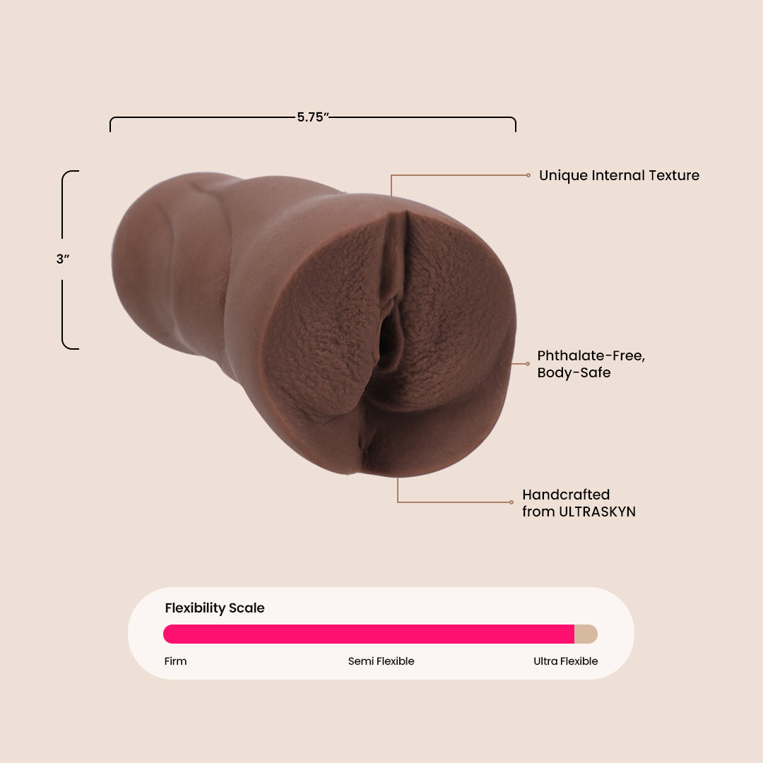 Jenna Foxx ULTRASKYN™ Pocket Pussy - Realistic Feel & Signature Strokers for Men | Perfect for Solo Play & Discreet Pleasure at Home