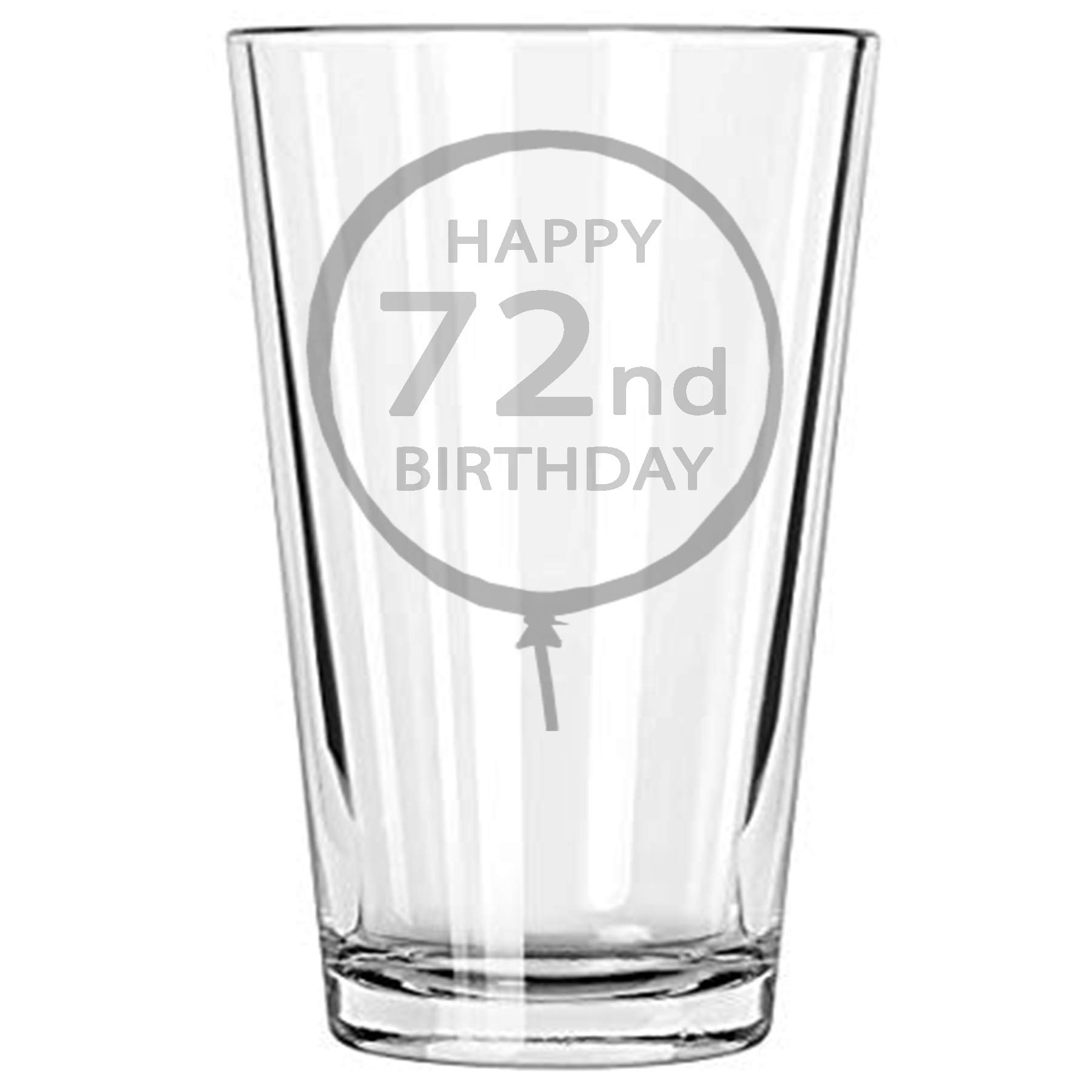 16 oz Happy Birthday Beer Glass Pint Set of 72 - Perfect for Birthday Parties, Celebrations & Gifts