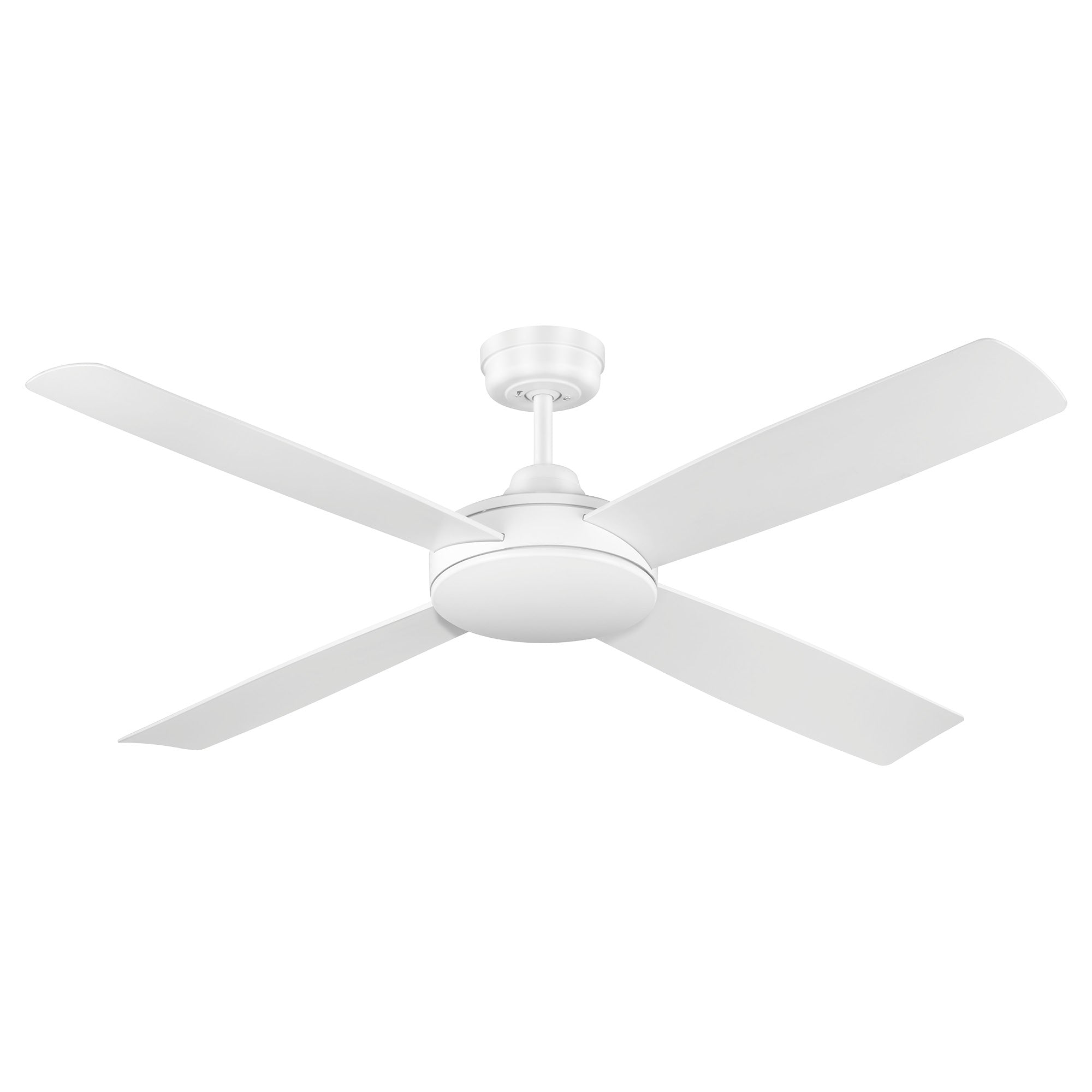 Airnimate 52 Inch White AC Ceiling Fan with Remote Control - Quiet Energy Efficient Cooling for Bedroom, Living Room, and Outdoor Patio