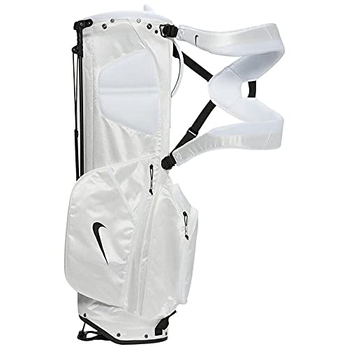 Nike Sport Lite Golf Bag - Lightweight Stand Bag for Men & Women, Durable & Water-Resistant, White - Perfect for Golf Tournaments, Driving Range & Outdoor Sports