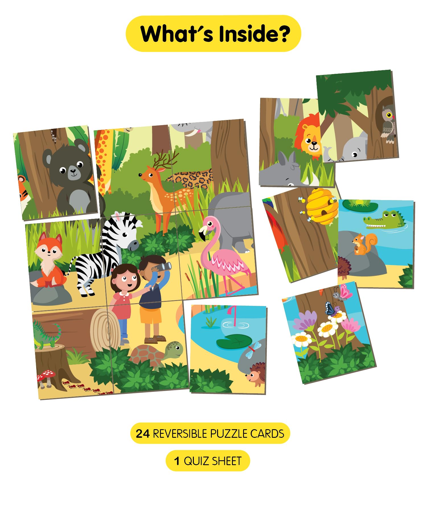 Clever Cubes Amusing Animals - Fun & Educational Activity Games for Kids | Perfect Birthday Party Favors, Classroom Rewards & Learning Gifts