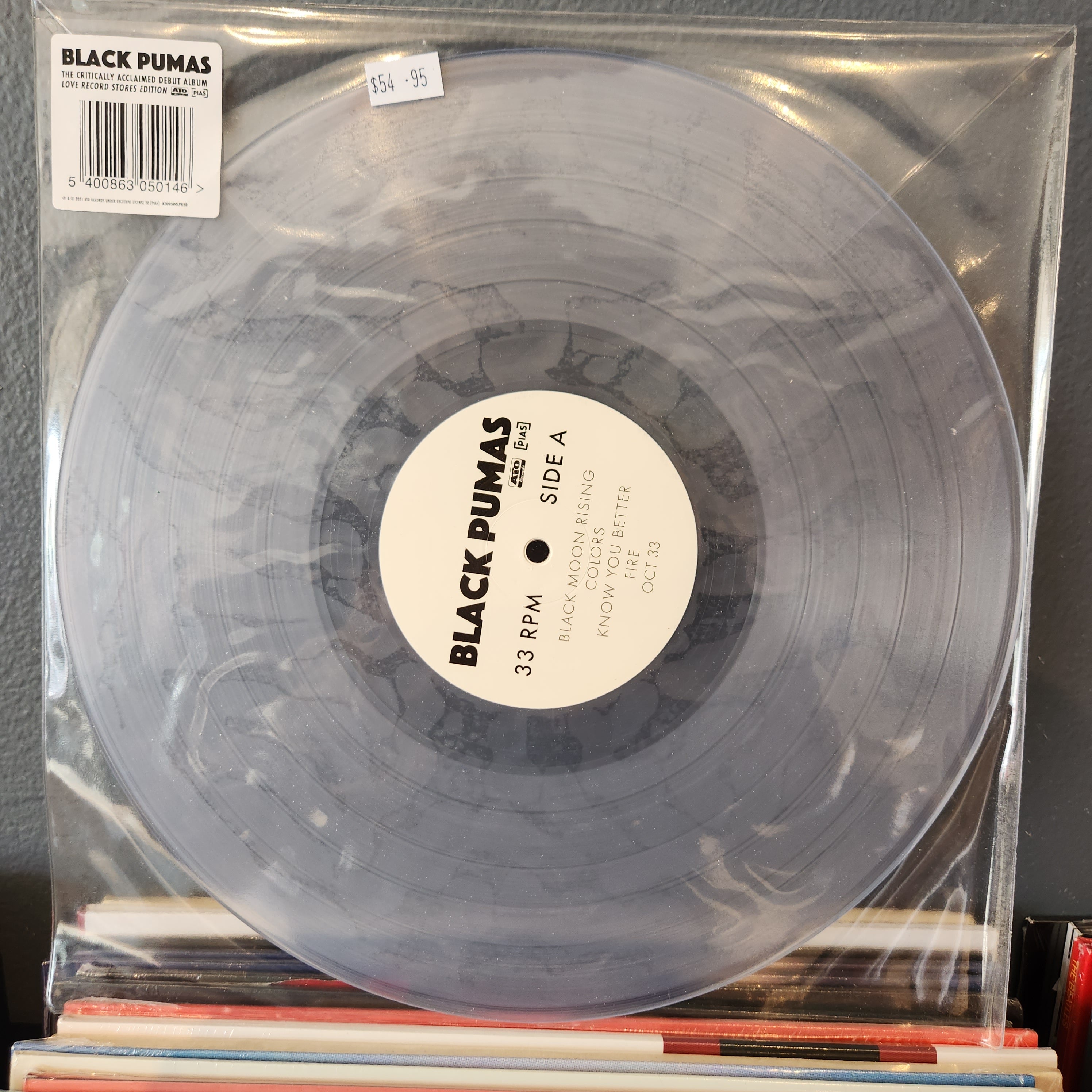 Black Pumas Limited Edition Clear Vinyl LP - Exclusive Collectible Record for Music Lovers & Audiophiles - Perfect for Home Listening, Gifts & Vinyl Collections