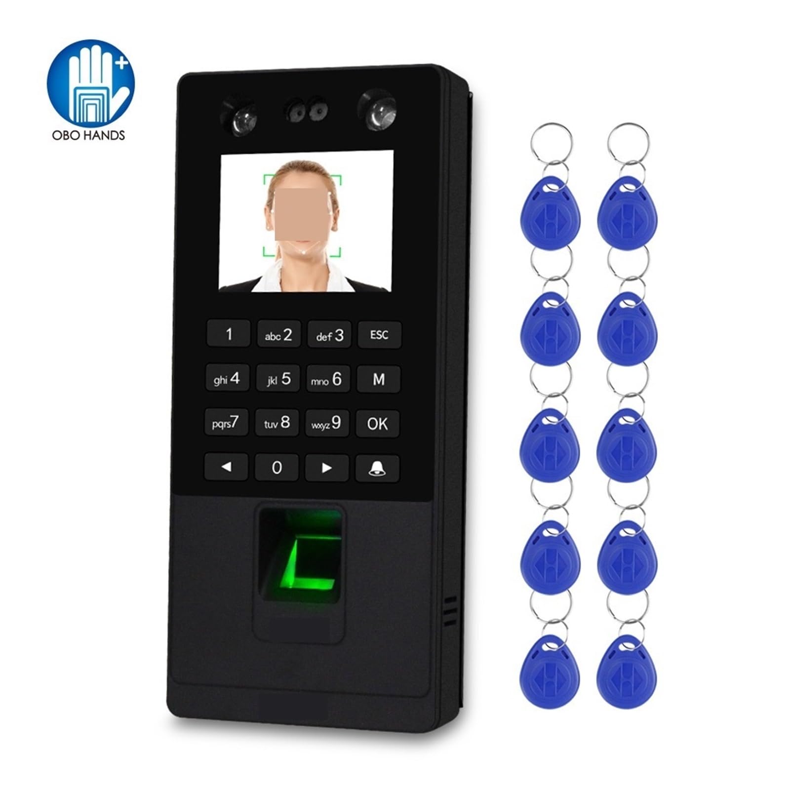 X112-K Biometric Facial Recognition & RFID Fingerprint Time Attendance System - Secure Access Control with Face, Password & Card Support | TCP/IP & USB Connectivity | Ideal for Offices, Schools & Smart Buildings