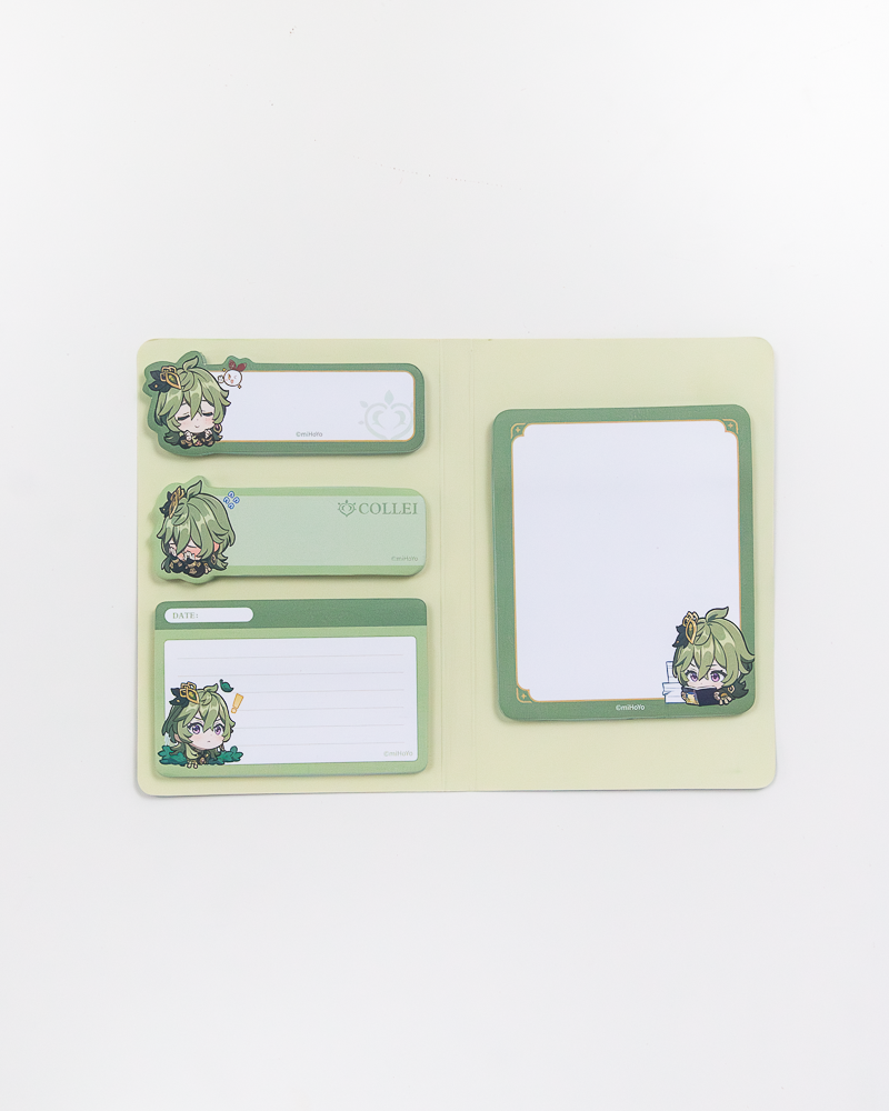 Genshin Impact Sumeru Character Sticky Notes - Anime Sticky Memo Pads for School, Office & Gaming Setup - Cute Sticky Notes for Fans & Collectors