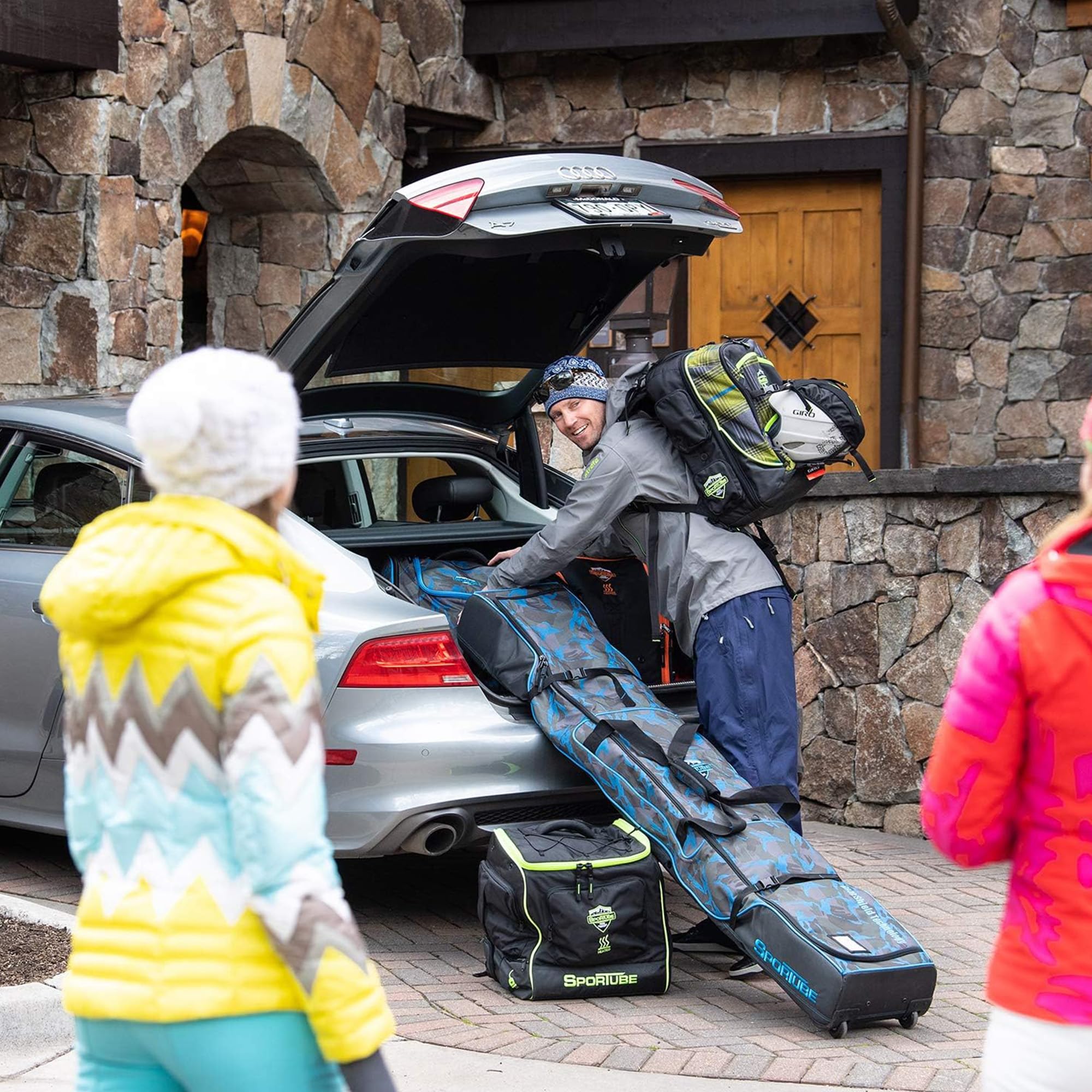 Best Ski Shield Wheeled & Padded Carry On Boot Bag for Travel - Waterproof Snowboard & Ski Gear Storage with Wheels for Easy Transport | Perfect for Airports, Ski Trips & Winter Vacations