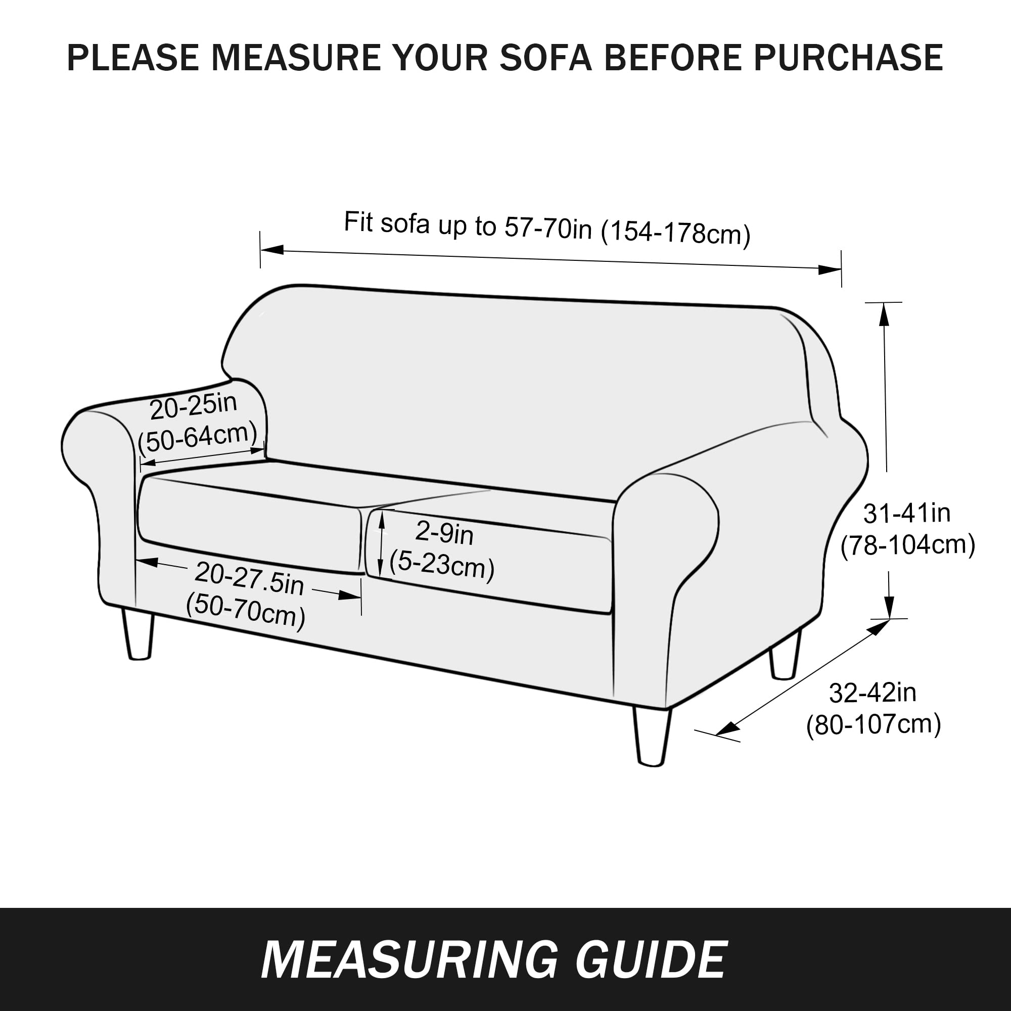 Ultra Soft Velvet Stretch Sofa Slipcover - Pet & Kid Friendly Furniture Protector for Couches & Chairs (Pink, Medium Size) | Perfect for Living Rooms, Family Rooms & Home Decor