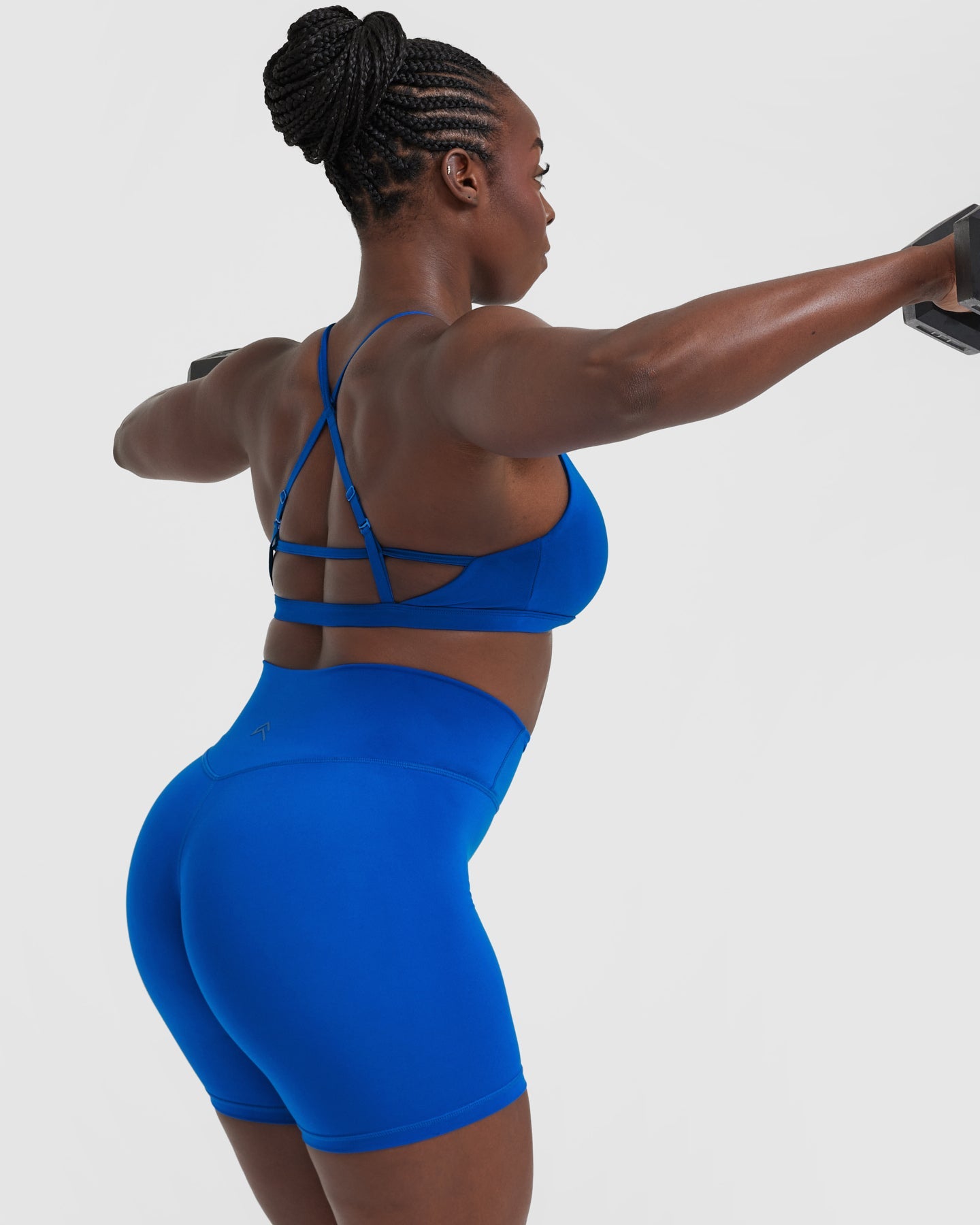 Timeless Strappy Bralette in Cobalt Blue - Comfortable Wireless Lingerie for Everyday Wear | Perfect for Yoga, Lounge & Layering Under Clothes