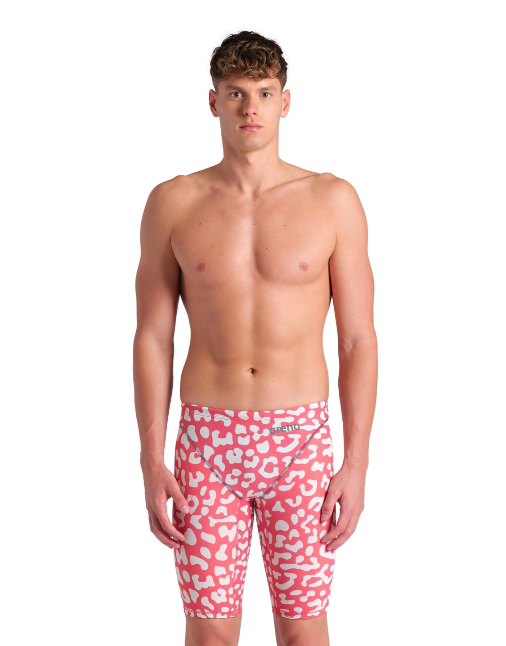 Limited Edition Powerskin ST NEXT Jammer - High Performance Swimwear in Leopard Skin Geranium Print for Competitive Swimming & Training