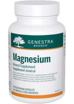 Genestra Magnesium 90 Veggie Caps - Premium Plant-Based Magnesium Supplement for Muscle Relaxation & Sleep Support - Ideal for Athletes, Stress Relief & Better Sleep