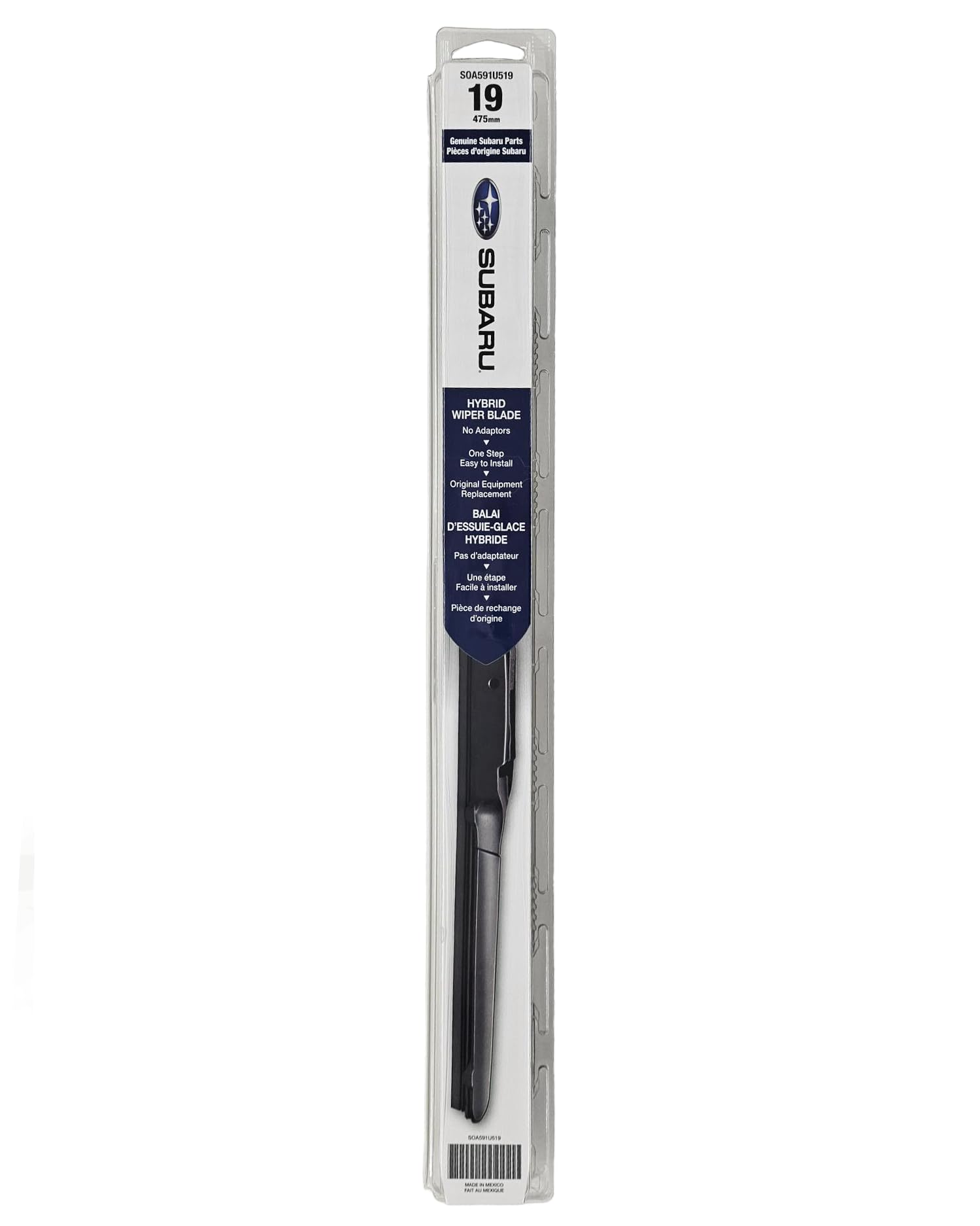 Genuine OEM Subaru Front Windshield Wiper Blade - SOA591U519 - Perfect for Rain, Snow & All-Weather Driving - Replacement Wiper for Clear Visibility