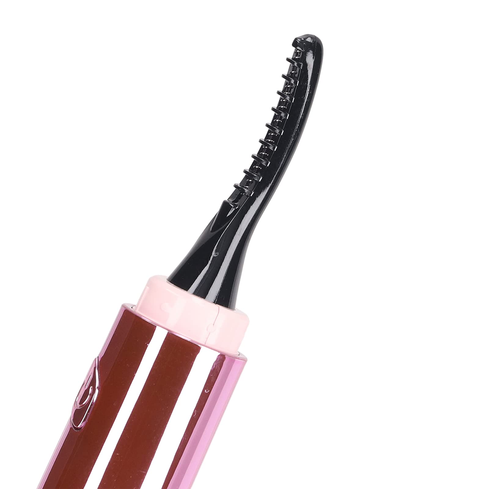 EXCLUZO Rechargeable Heated Eyelash Curler with 4 Temperature Settings - Long Lasting Battery, Ergonomic Curved Design for Salon & Home Use (Pink) | Perfect for Lash Lifting, Volume Enhancement & Natural Curling