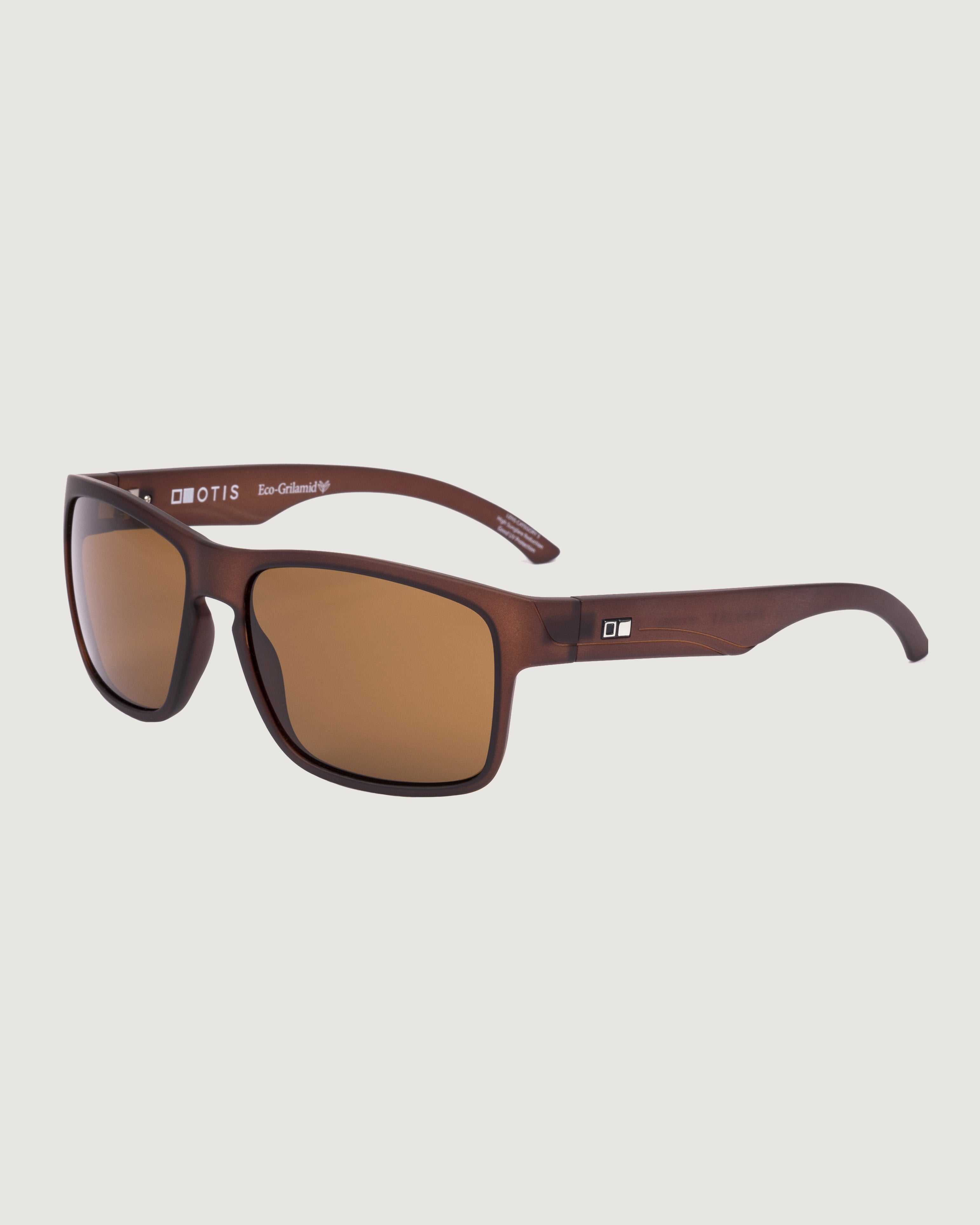 OTIS Rambler Sport X Sunglasses - Matte Espresso Brown Polarized Lenses for Men & Women - UV Protection for Running, Cycling & Outdoor Activities