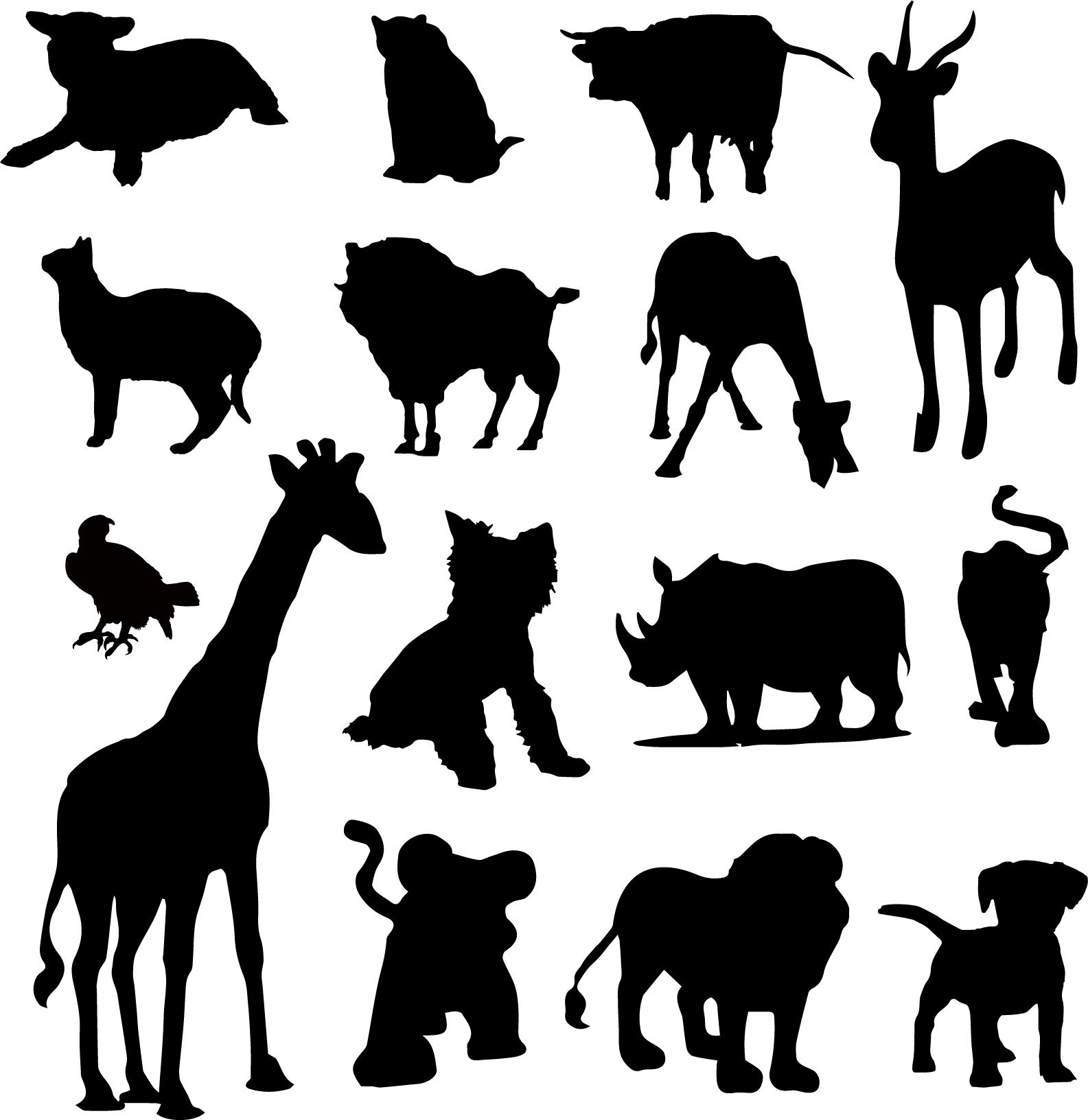 Baby Animals Black and White Wall Decals - Removable Peel & Stick Nursery Wall Stickers for Kids Room, Bedroom & Living Room Decor - Perfect for Nursery Themes, Toddler Playrooms & Home Decor
