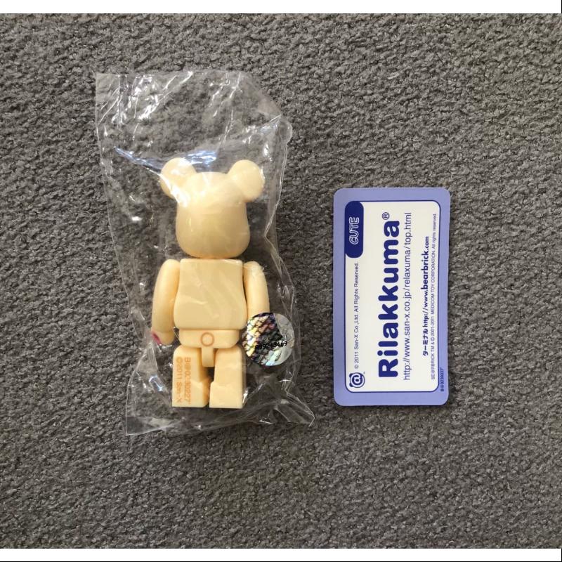 Bearbrick Series 45 Secret Tan Rilakkuma 100% Collectible Figure - Limited Edition Japanese Vinyl Art Toy for Display & Collection